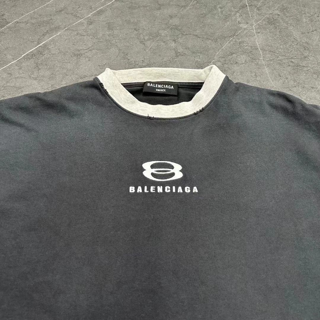 Balenciaga Balenciaga gray and white patchwork vintage double ring sho Size US S / EU 44-46 / 1 - 4 Thumbnail