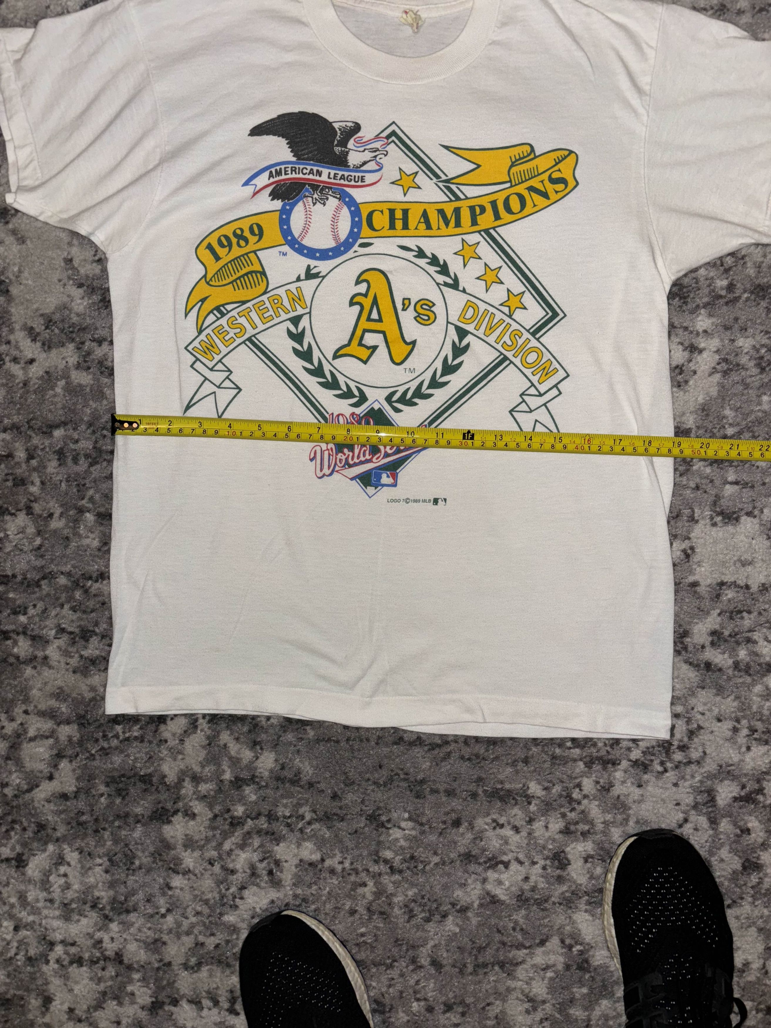 MLB Vintage 80s Oakland A’s World Series Champions Tee Size US S / EU 44-46 / 1 - 6 Thumbnail