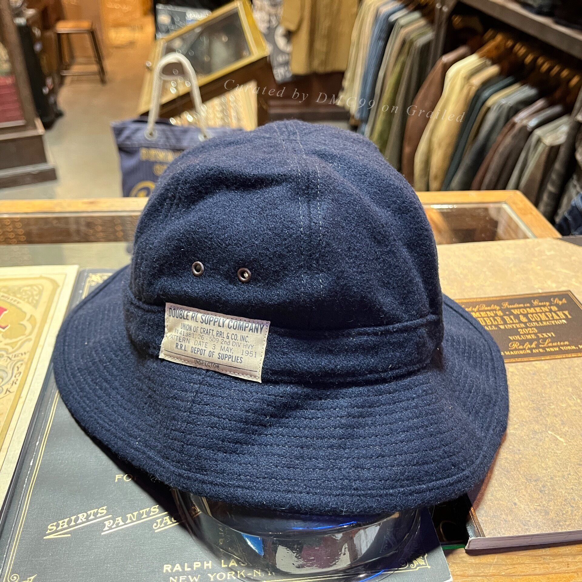 RRL Ralph Lauren RRL Indigo Denim Bucket Hat | Grailed