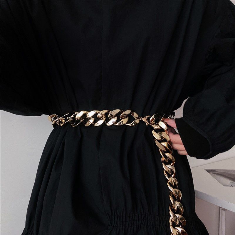 Designer New Trend Vintage Belt Riveted Belts Menswear Accessories Size ONE SIZE - 1 Thumbnail