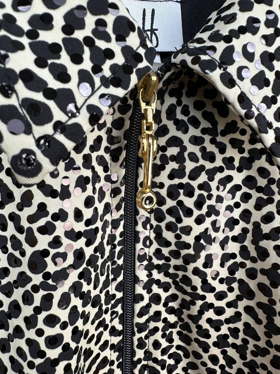Joseph Ribkoff Joseph Ribkoff Leopard Sequin Full Zip Jacket Ribkoff Trends Size L / US 10 / IT 46 - 10 Thumbnail