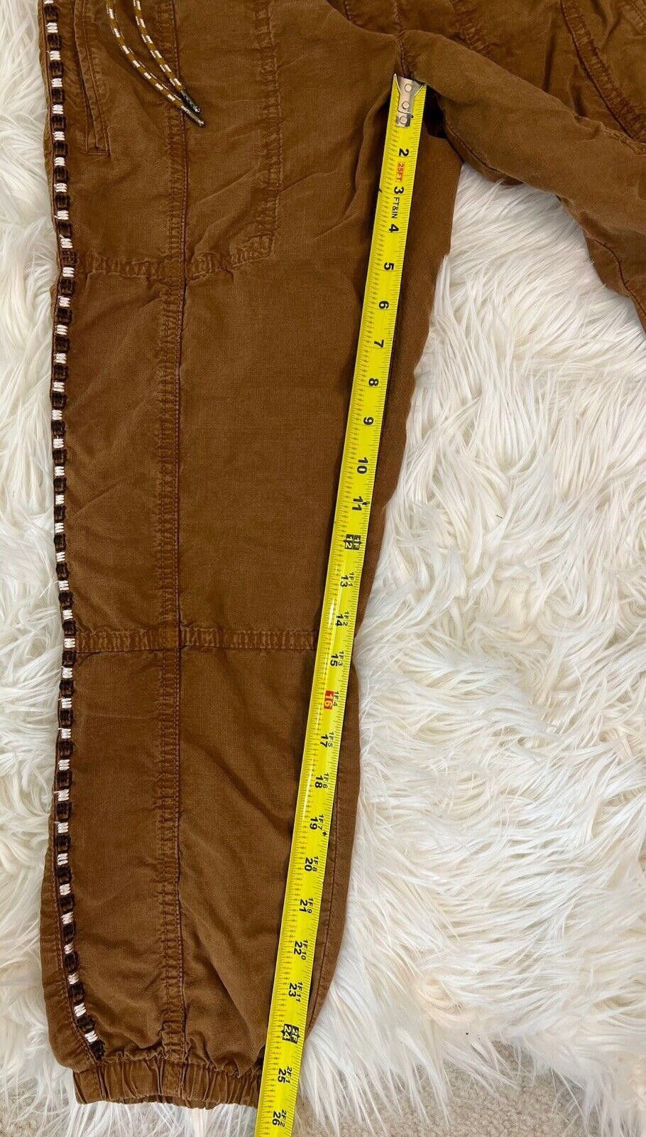 Designer ANTHROPOLOGIE Byron Seamed Utility Jogger Pants Embroidered Size 28" / US 6 / IT 42 - 8 Thumbnail
