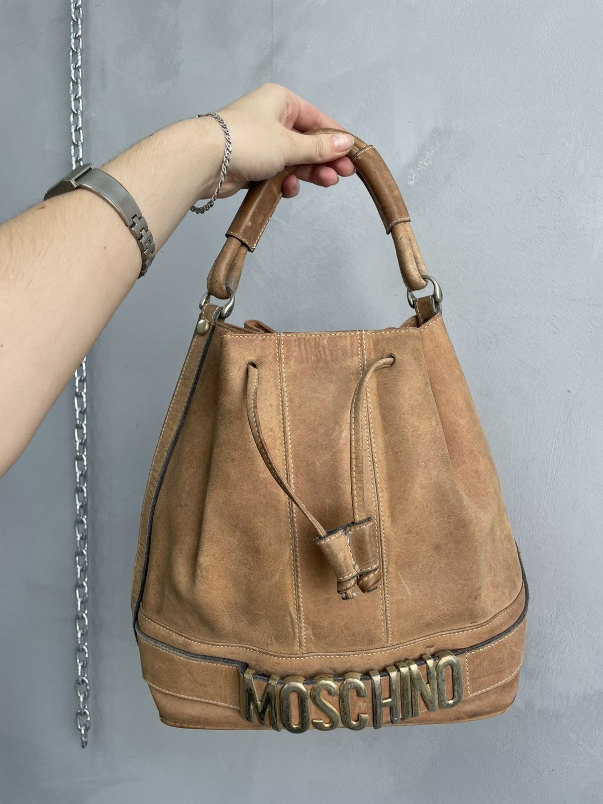 Moschino Moschino made in Italy leather bag y2k hand bag Size ONE SIZE - 1 Thumbnail