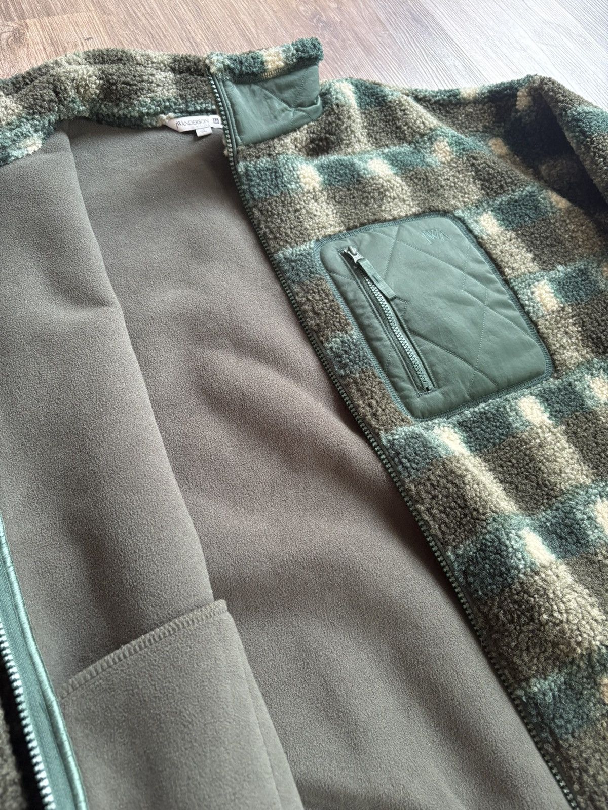 JW Anderson × Uniqlo Check Pattern Heavy Sherpa Size US L / EU 52-54 / 3 - 4 Thumbnail