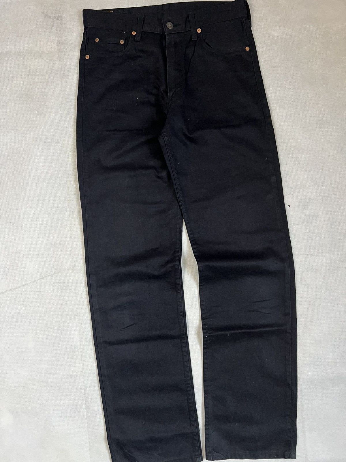 Levi's Vintage Clothing Vintage 90's Levis 508 Super Black Denim Size US 31 - 2 Thumbnail