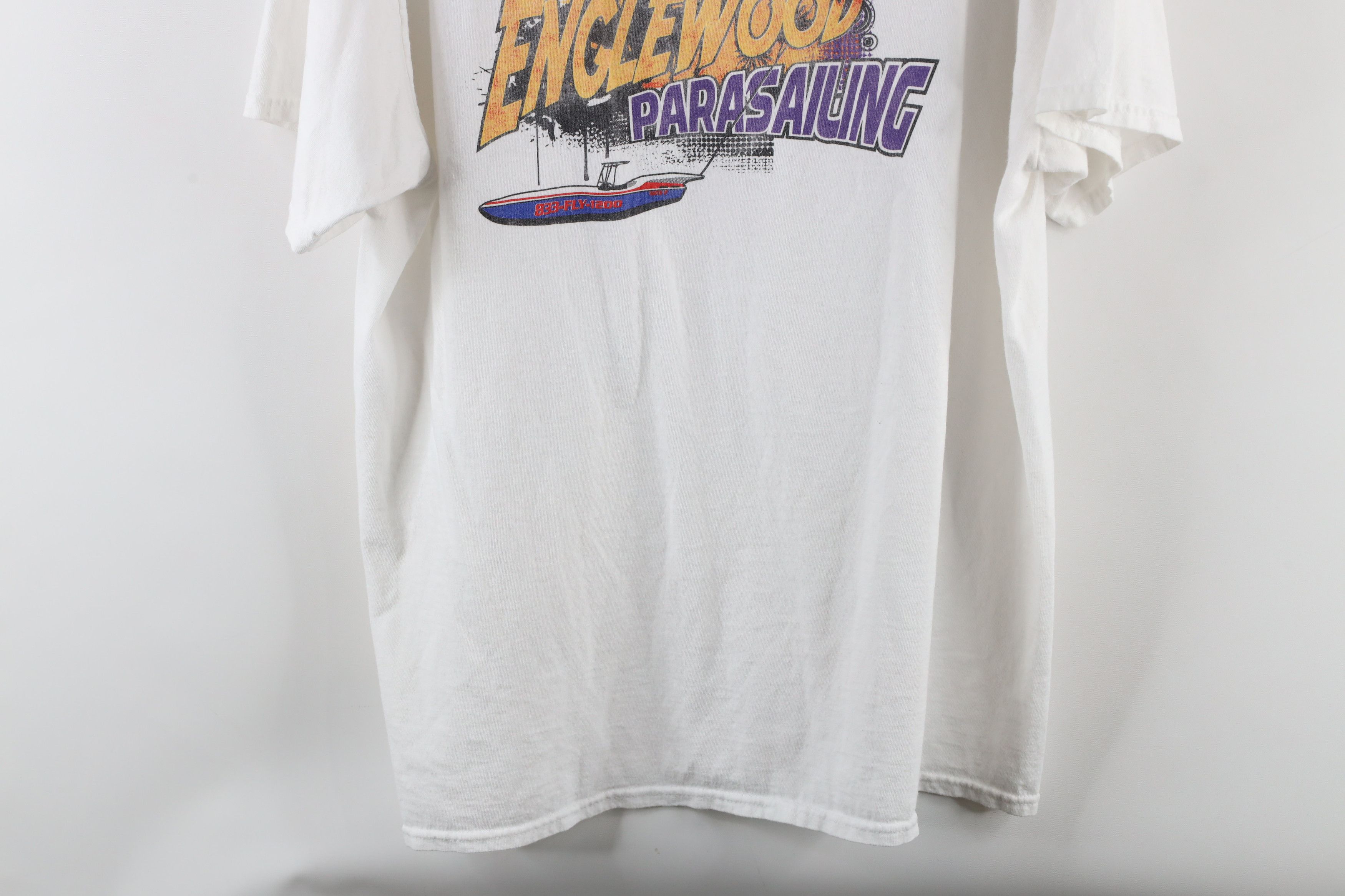 Vintage Vintage Streetwear Spell Parasailing Short Sleeve T-Shirt Size US XL / EU 56 / 4 - 10 Thumbnail