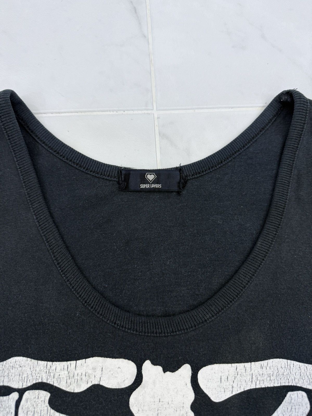 Super Lovers Vintage Lovers Rock Skull Body Anatomy Cross Bones Tank Top Size US M / EU 48-50 / 2 - 3 Thumbnail