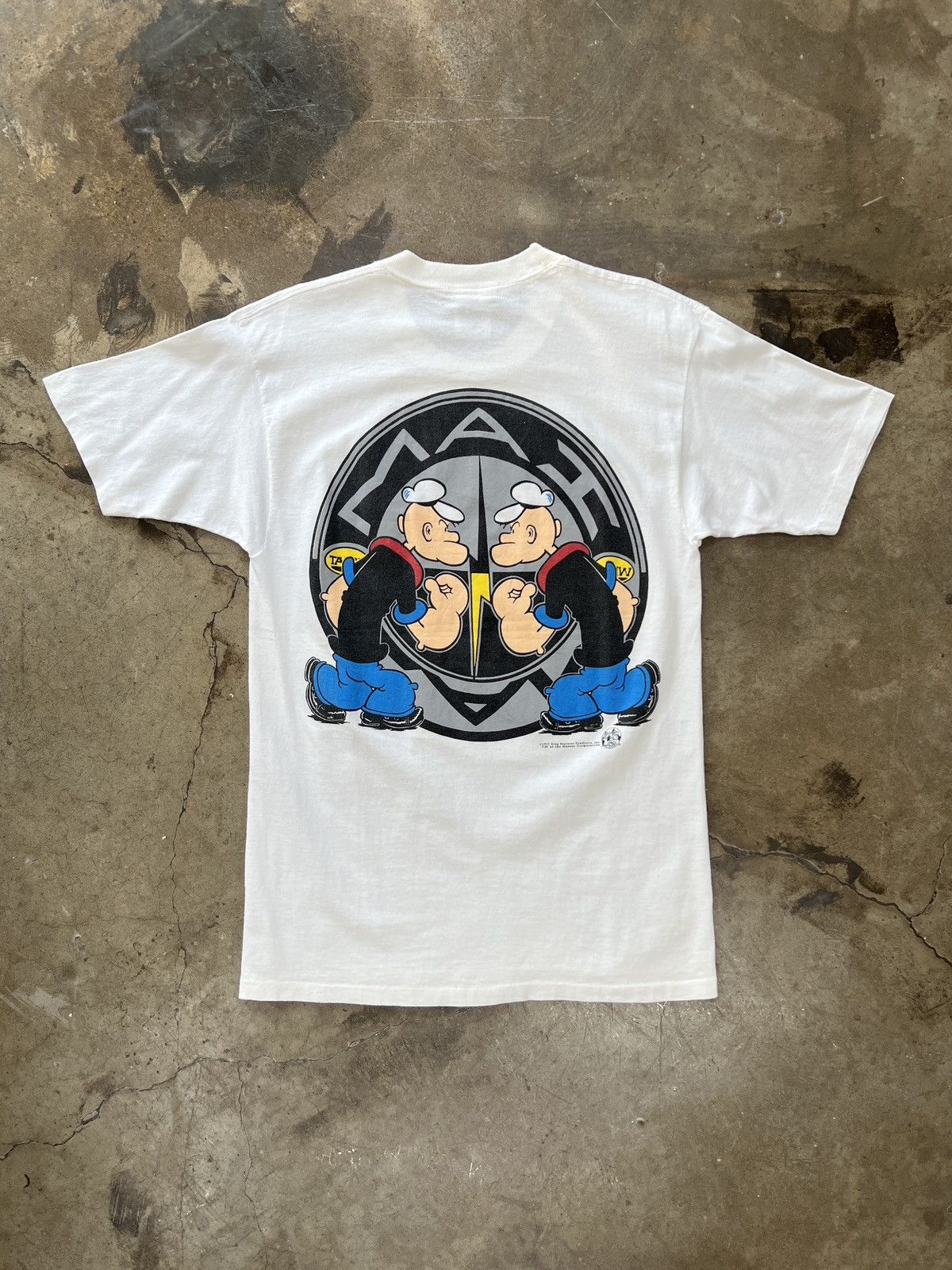 Vintage Vintage 1993 Popeye the Sailor I am What Tee Bolt Tag Medium Size US M / EU 48-50 / 2 - 5 Thumbnail