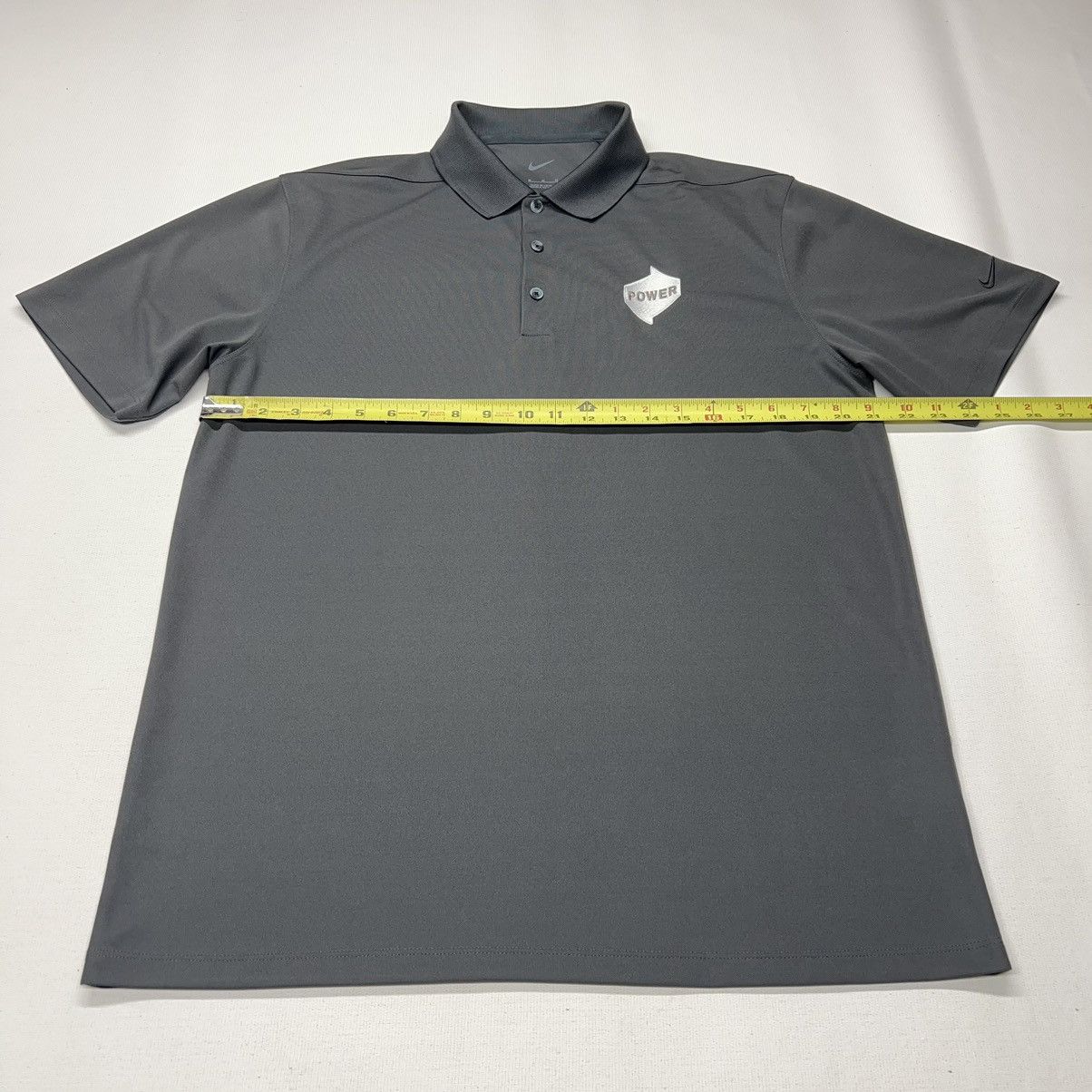 Nike Nike Polo Shirt Grey Golf Embroidered Power Logo Athletic Size US M / EU 48-50 / 2 - 16 Thumbnail