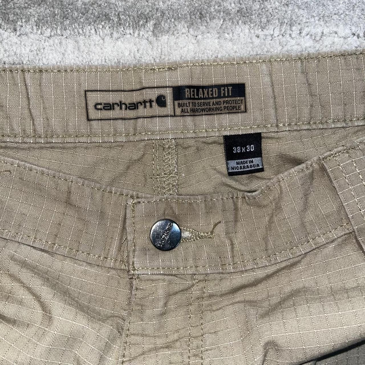 Carhartt Carhartt Distressed Cargo Pants Relaxed Fit Workwear Tan Size US 38 / EU 54 - 7 Thumbnail