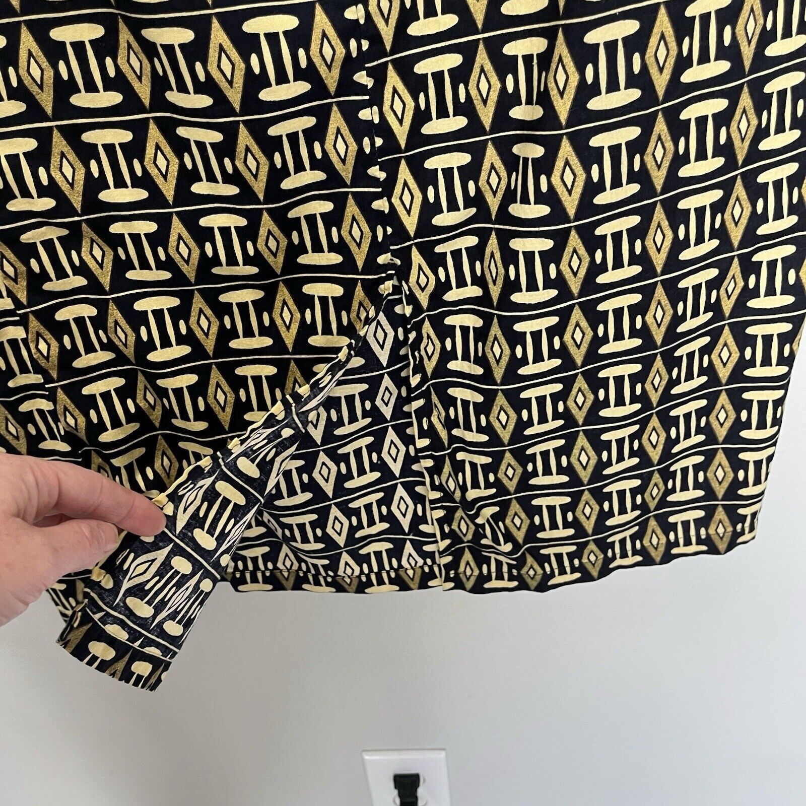 Vintage The African Village | Vintage Black Yel Dress & Skirt Set Size ONE SIZE - 6 Thumbnail