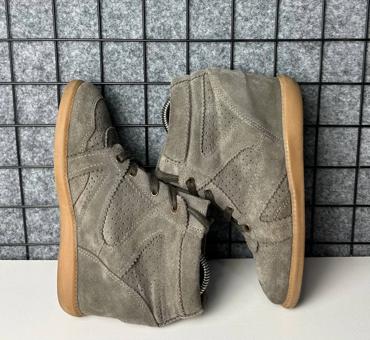 Japanese Brand Isabel Marant Style Wedge Hi-Top Sneakers US 5 Size US 6 / IT 36 - 3 Thumbnail