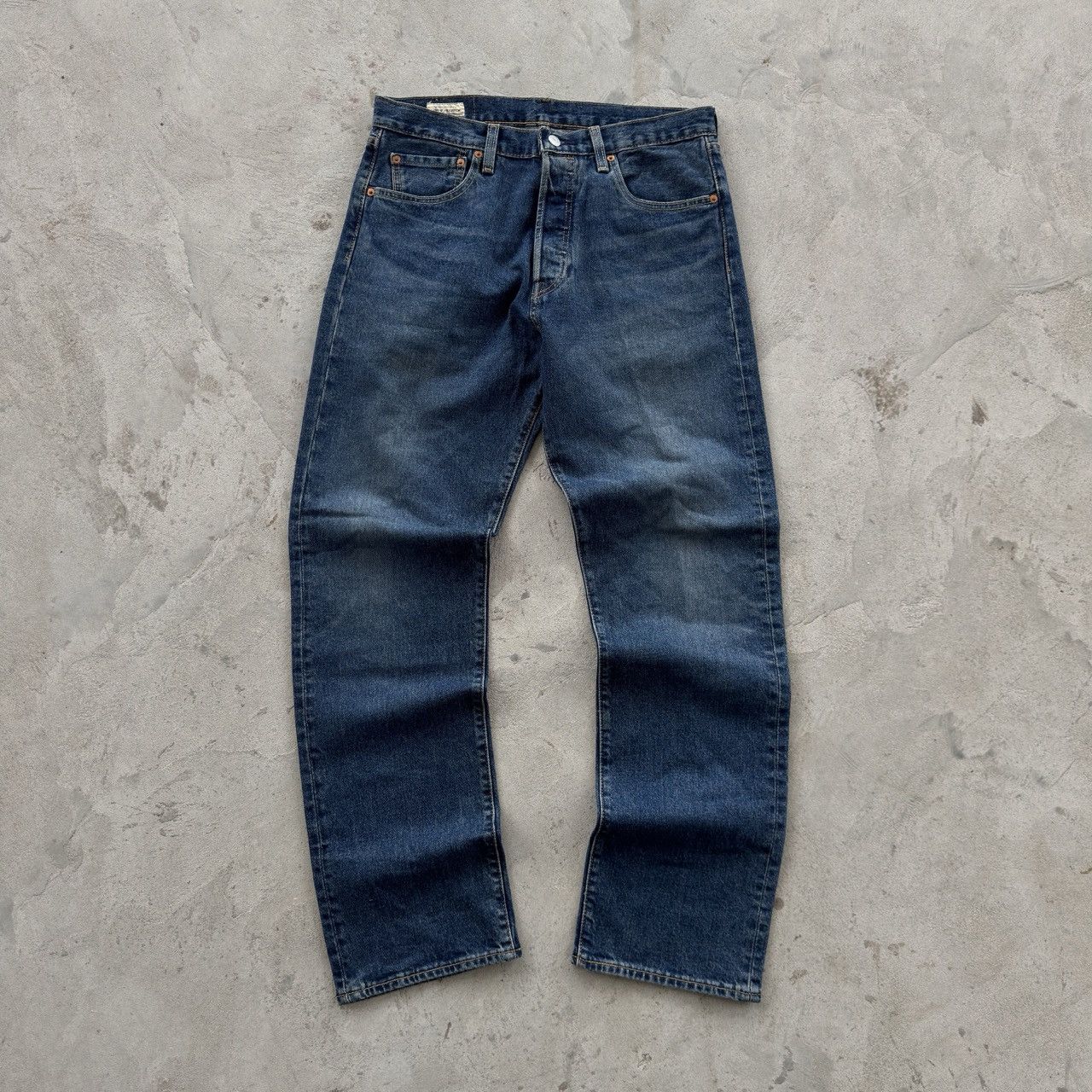 Levi's Levi’s Premium 501 '93 Straight Fit Jeans Dark Wash Size US 32 / EU 48 - 2 Thumbnail