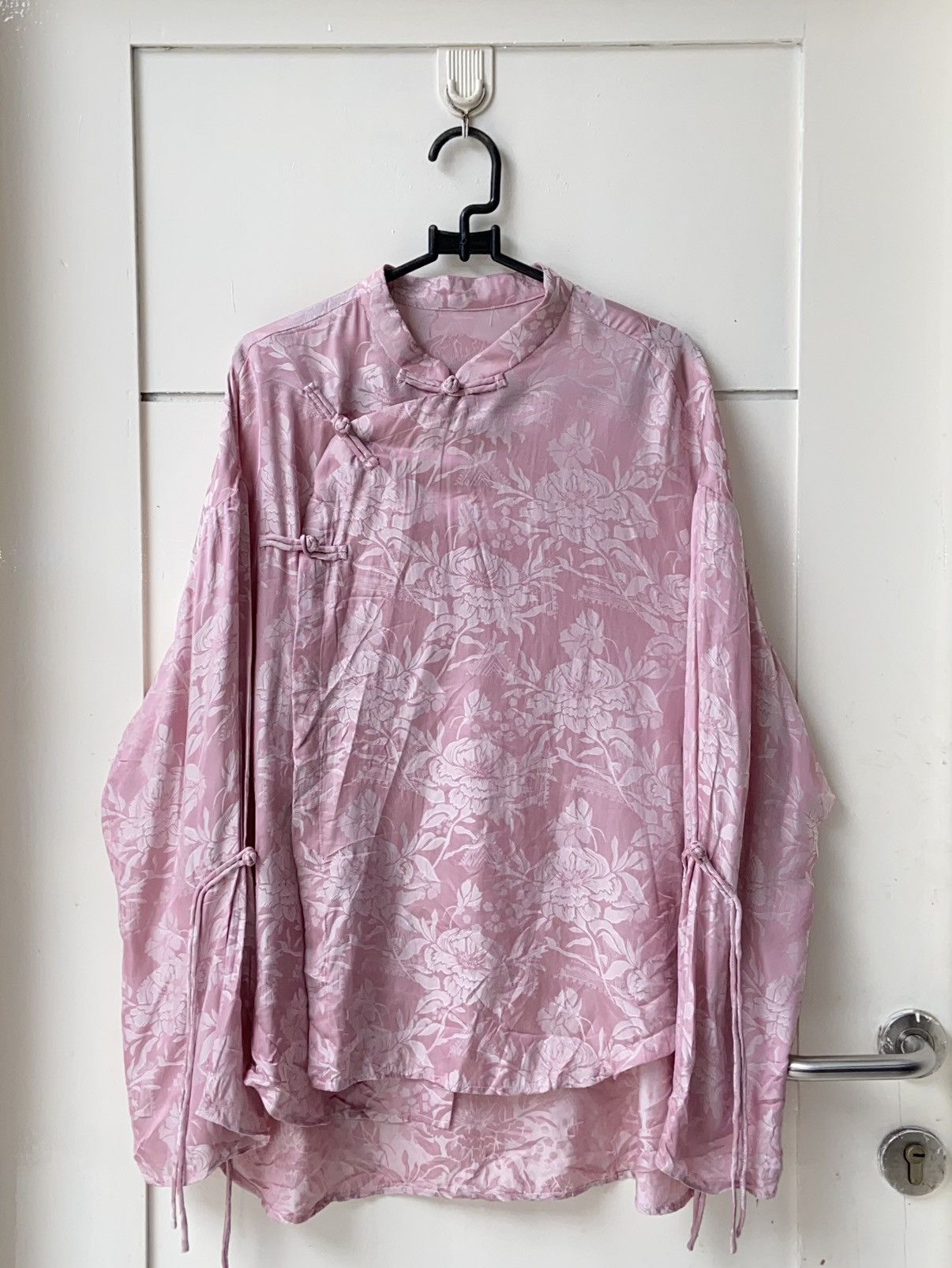 Designer × Japanese Brand Japanese Brand Chinese Traditional Pink Blouse Size L / US 10 / IT 46 - 8 Thumbnail