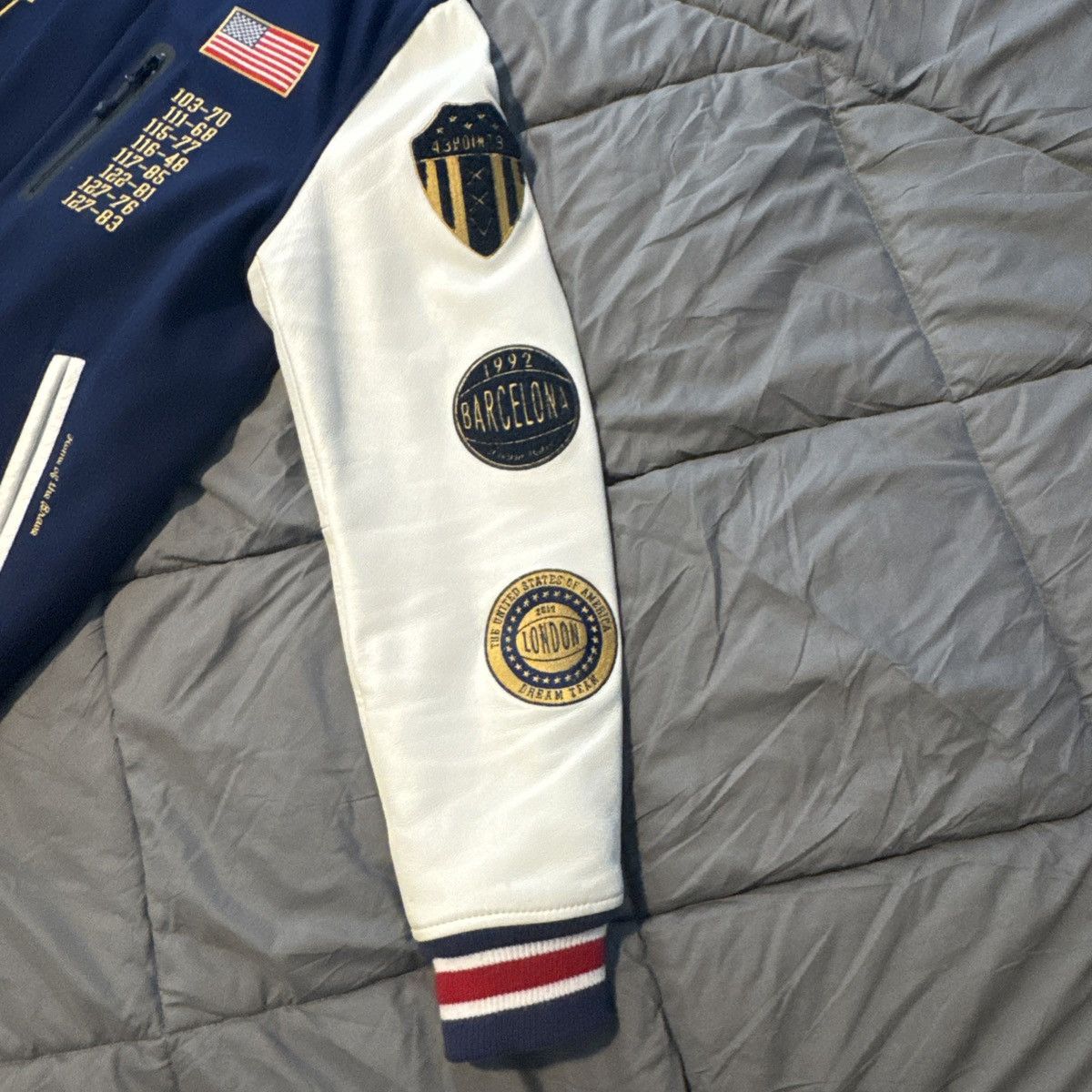 Nike Rare Nike Destroyer Varsity Jacket 1992 Dream Team Sample Size US L / EU 52-54 / 3 - 4 Thumbnail