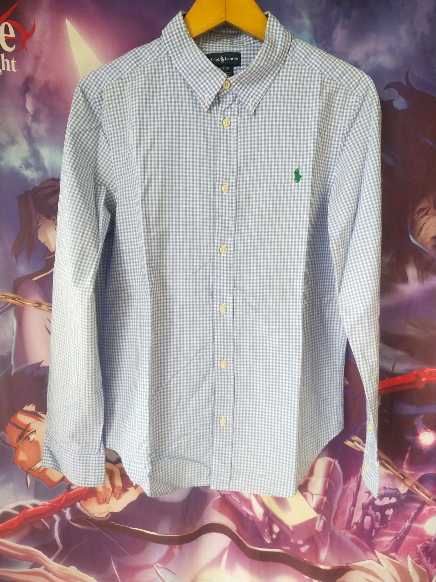 Ralph Lauren Vintage Polo Ralph Lauren Light Blue Plaid Shirt Size XL / US 12-14 / IT 48-50 - 1 Thumbnail
