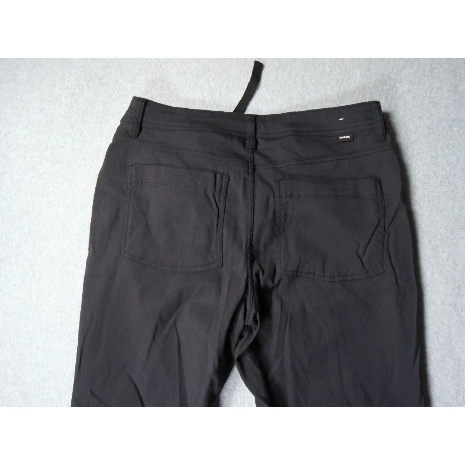 Prana Prana Pants Womens 6 Black Mid Rise Outdoors Hike Camp Regular 30 In Inseam Chino Nylon Spandex Logo Solid Stretch Casual Travel Shirt? Size 28" / US 6 / IT 42 - 6 Thumbnail