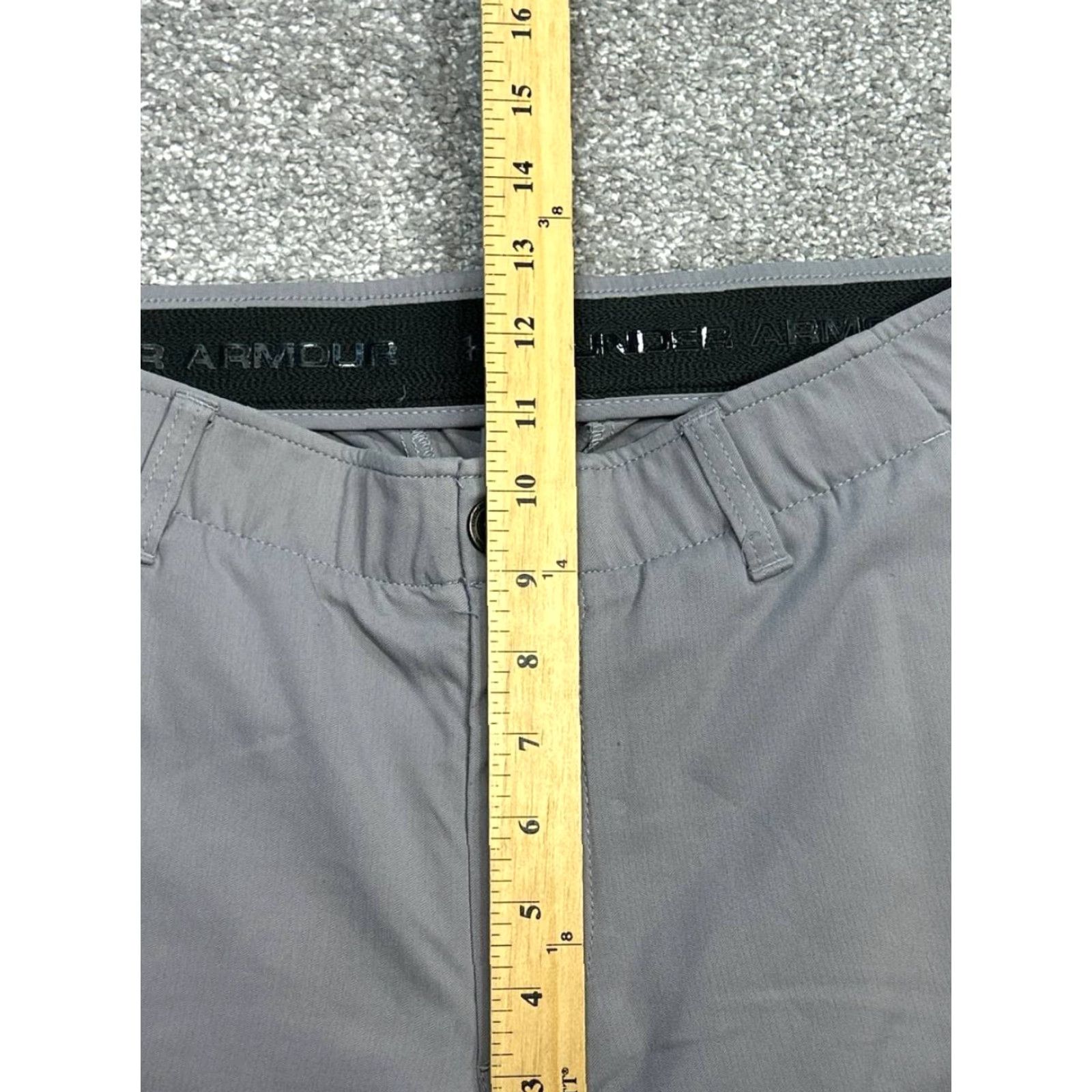 Under Armour Under Armour Heatgear Chino Shorts Mens 32 Gray Mid Rise Performance Athleisure Size US 32 / EU 48 - 4 Thumbnail