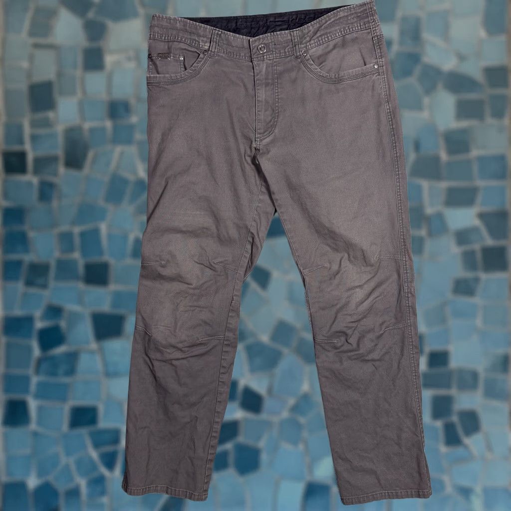 Vintage VINTAGE Kuhl Jeans Mens 36x30 Straight Canvas Hiking Patina Dye 5114 Size US 36 / EU 52 - 1 Thumbnail