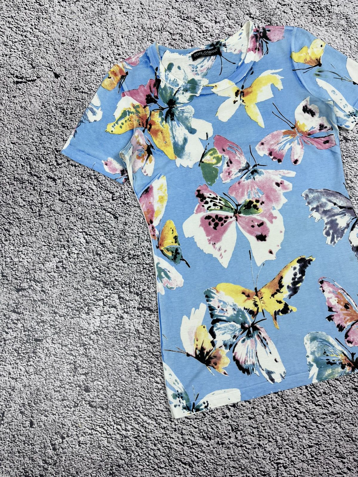 Dolce & Gabbana Dolce & Gabbana All-Over AOP Butterfly Pappilon Tee S Size M / US 6-8 / IT 42-44 - 2 Thumbnail