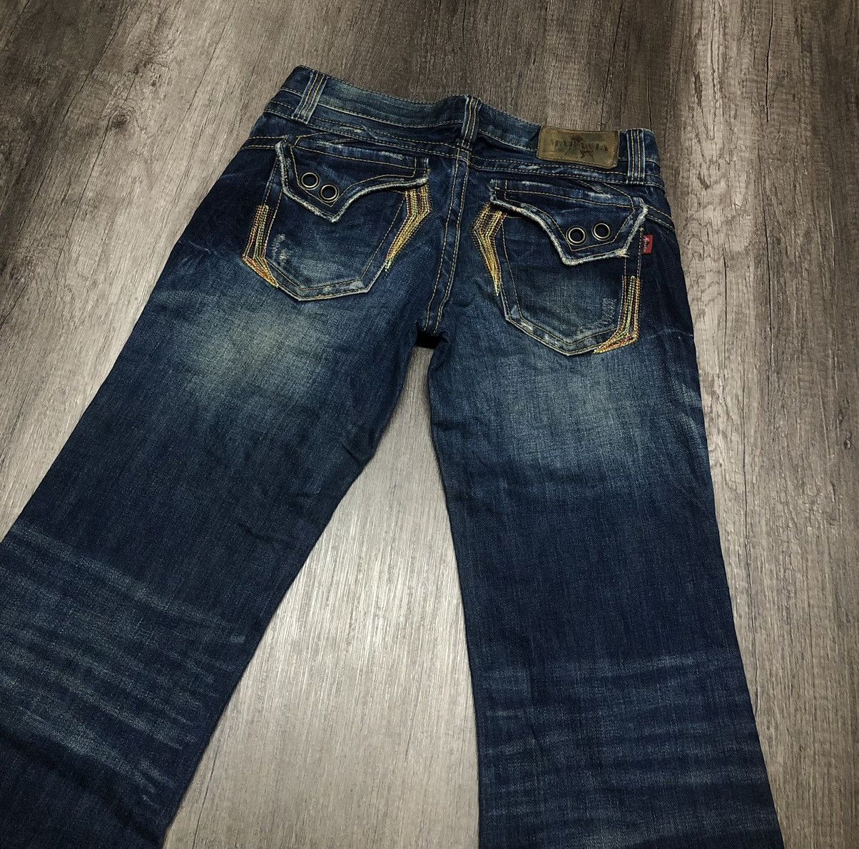 WILD JEANS MARAXIA FLARE DISTRESSED DENIM