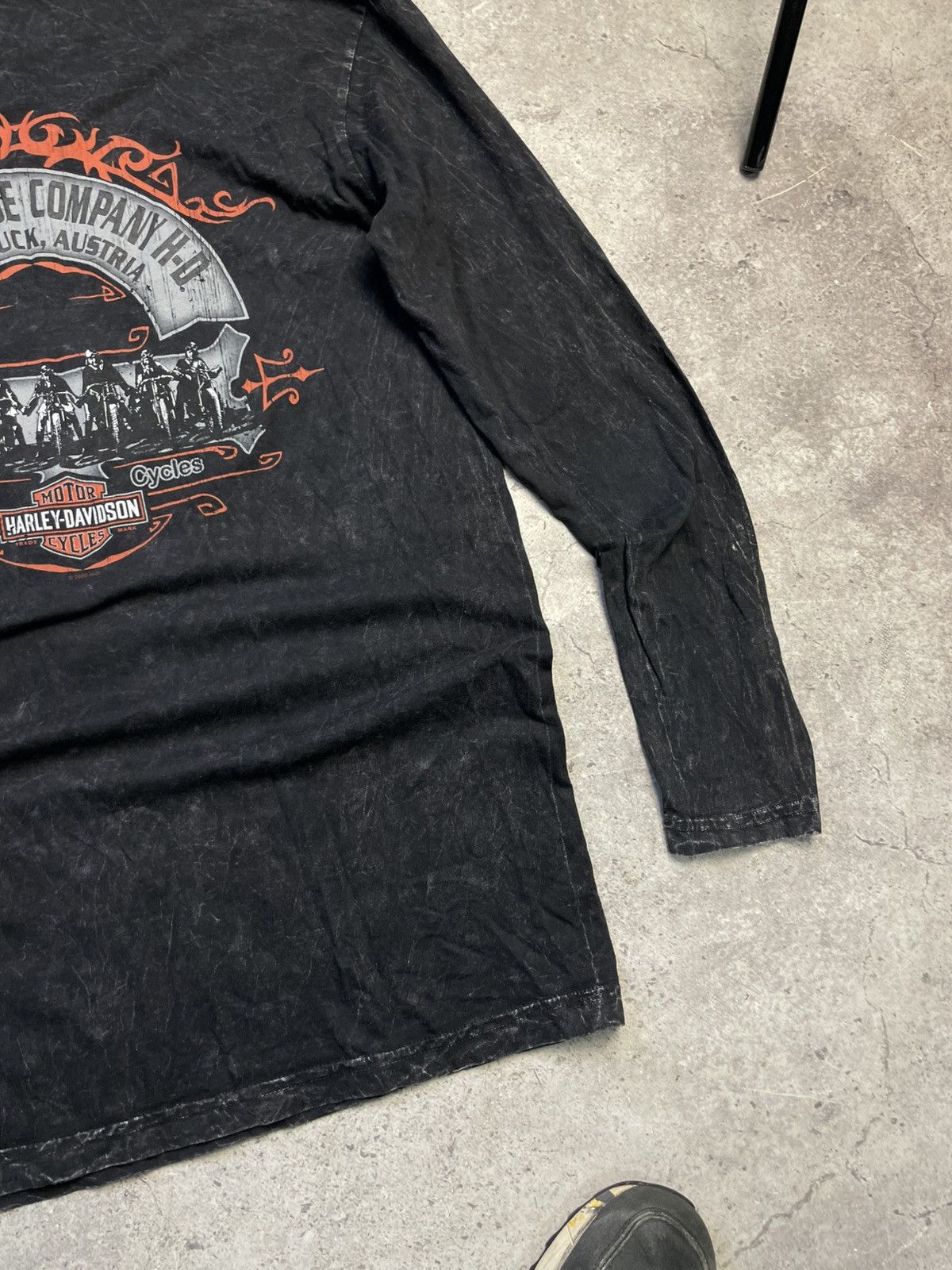 Harley Davidson Harley Davidson Acid Wash Long Sleeve Graphic Tee Eagle Size US M / EU 48-50 / 2 - 13 Thumbnail