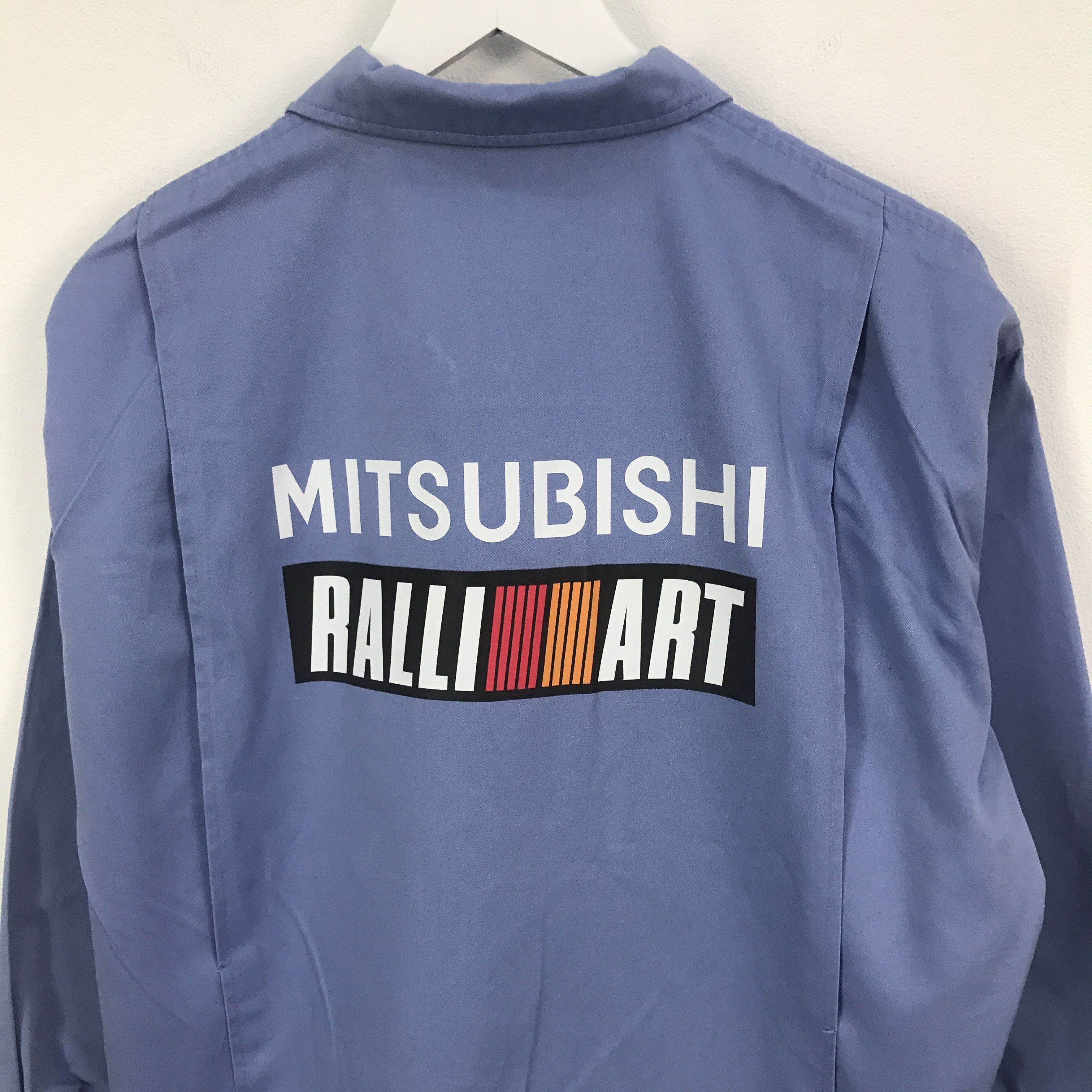 Japanese Brand Rare Mitsubishi Ralliart Racing Custom Worker Sport Jacket Size US XXL / EU 58 / 5 - 4 Thumbnail