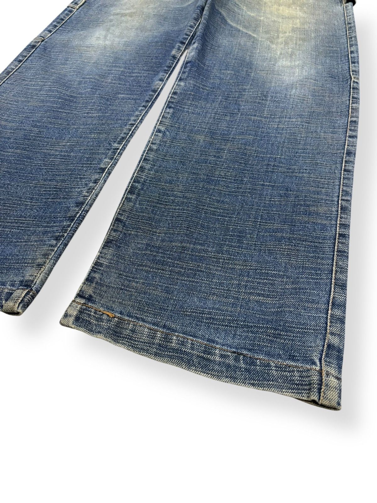 JNCO Vintage 90s Conart Faded Washed Baggy Carpenter Jeans Size US 33 - 7 Thumbnail