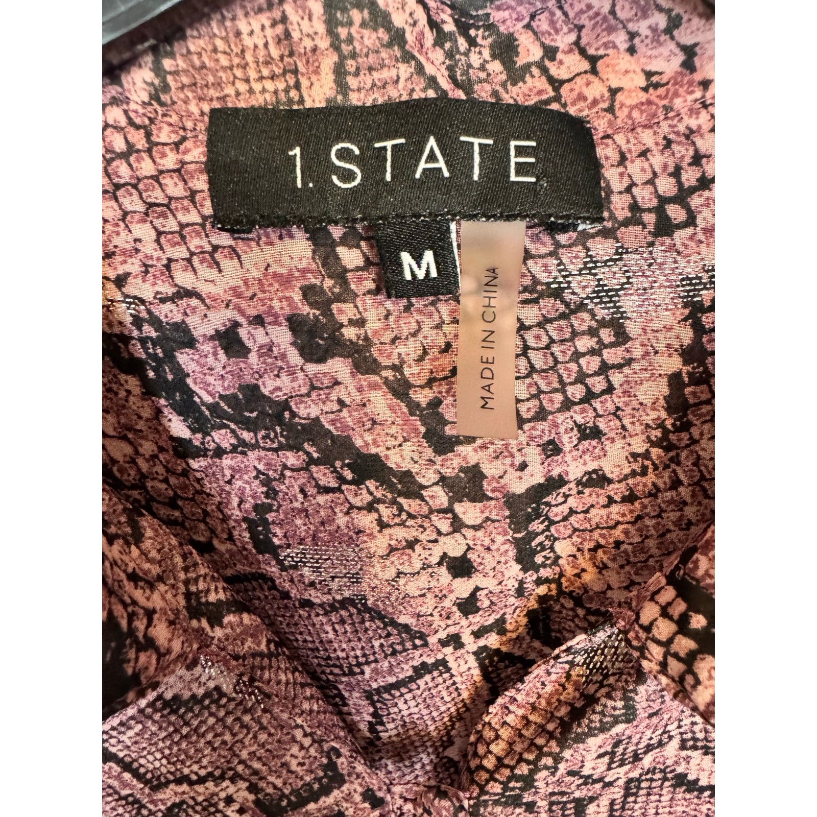 Other 1. State Long Sleeve Sheer Blouse Women's Size Medium Size M / US 6-8 / IT 42-44 - 3 Thumbnail
