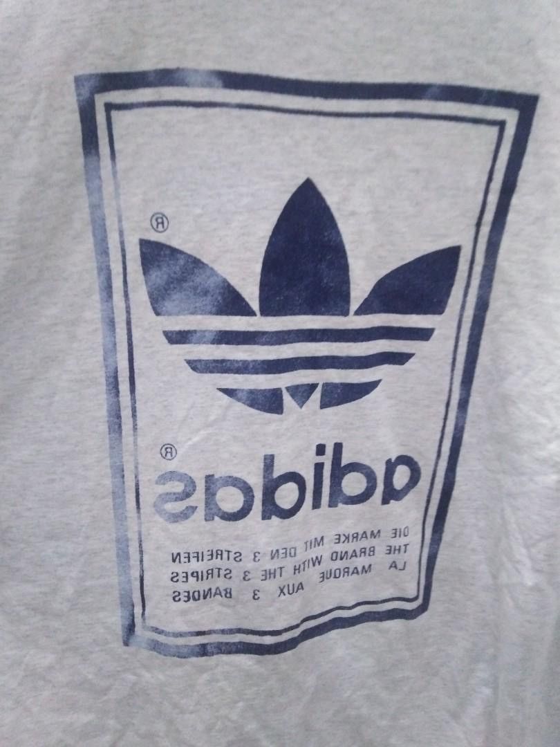Adidas 90s Adidas Trefoil Box Logo T-Shirt USA Size US XL / EU 56 / 4 - 4 Thumbnail