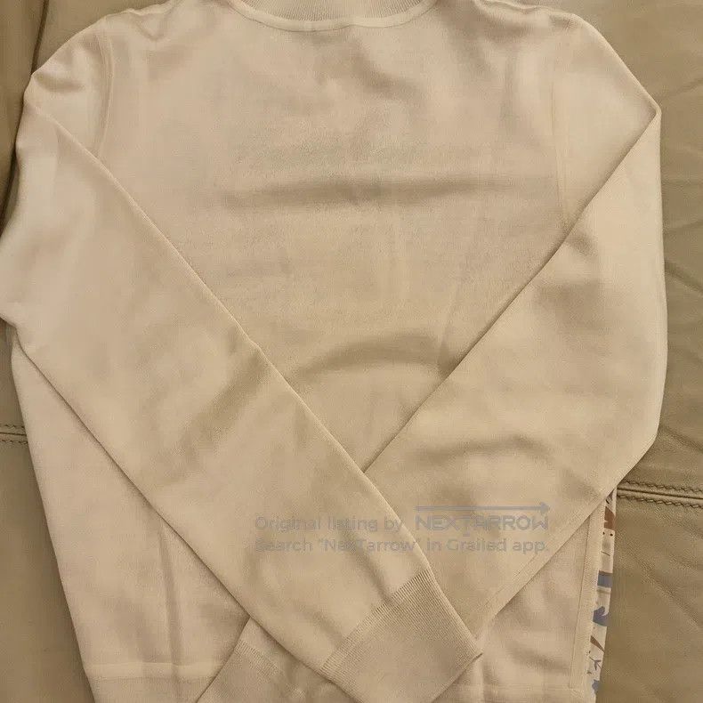 Hermes Hermes Silk Sleeve Printed Long Sleeve Knit Top Size XS / US 0-2 / IT 36-38 - 2 Thumbnail