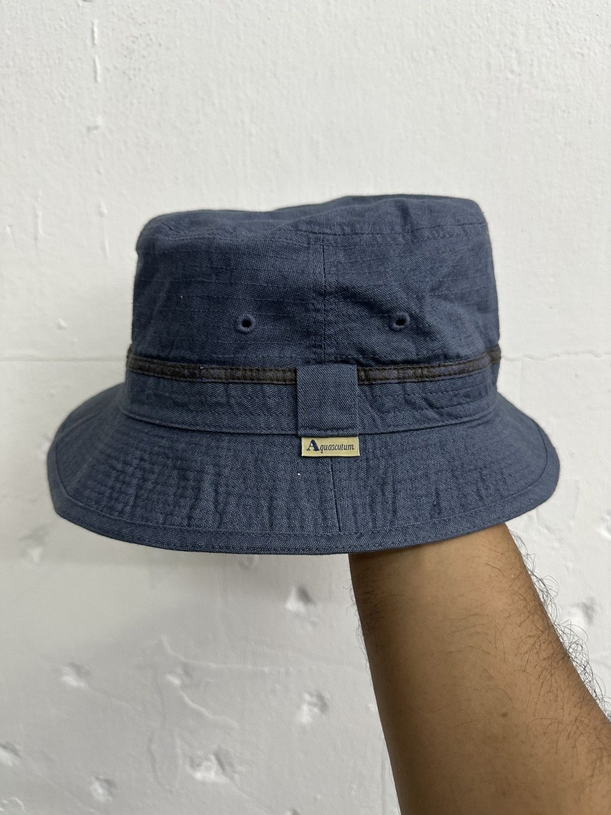 Aquascutum VTG Aquascutum Bucket Hat Size ONE SIZE - 1 Thumbnail