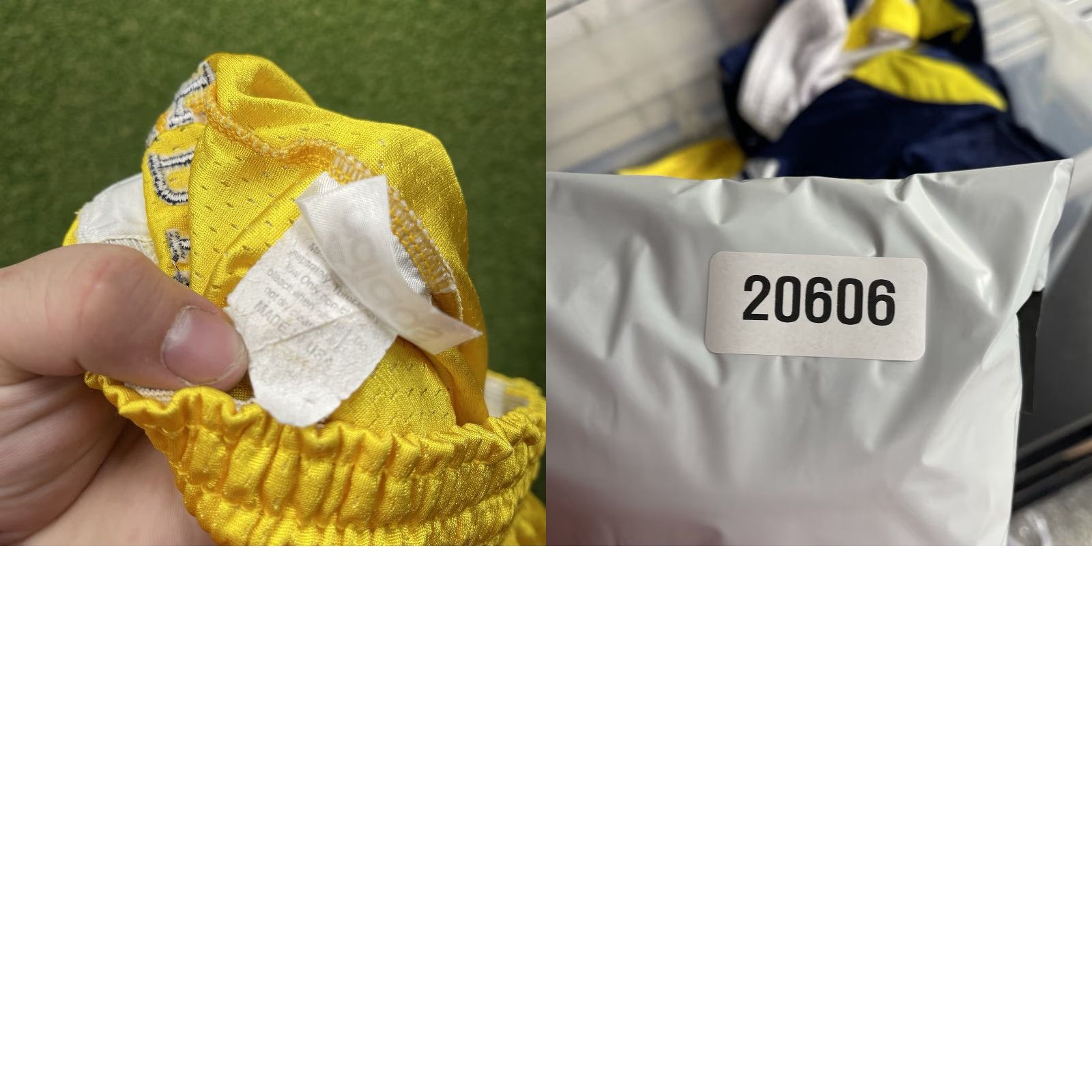Adidas VINTAGE adidas Michigan Wolverines Shorts Mens XL Yellow Jersey Lounge Team Issued Basketball Pockets Logo Embroidered Size US 36 / EU 52 - 8 Thumbnail
