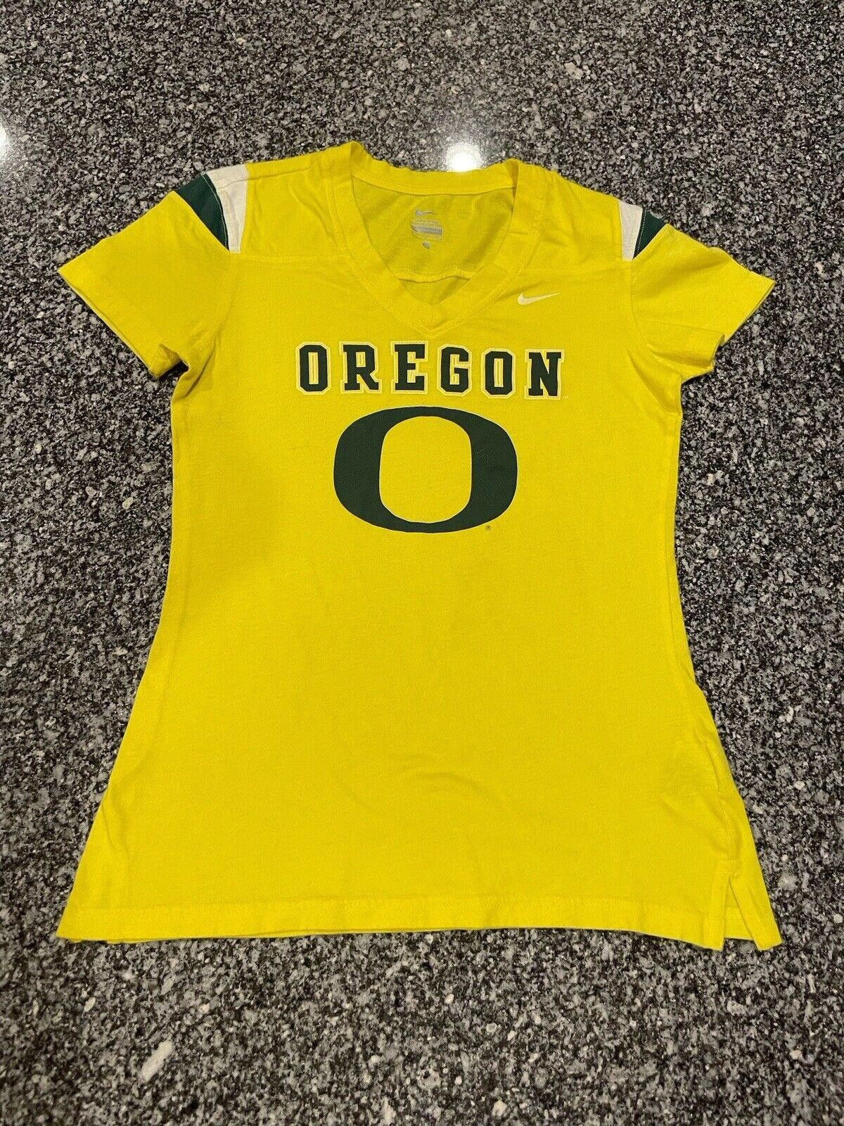Nike Nike University Of Oregon Ducks Yellow T-Shirt Sm Small (A4) Size ONE SIZE - 1 Thumbnail