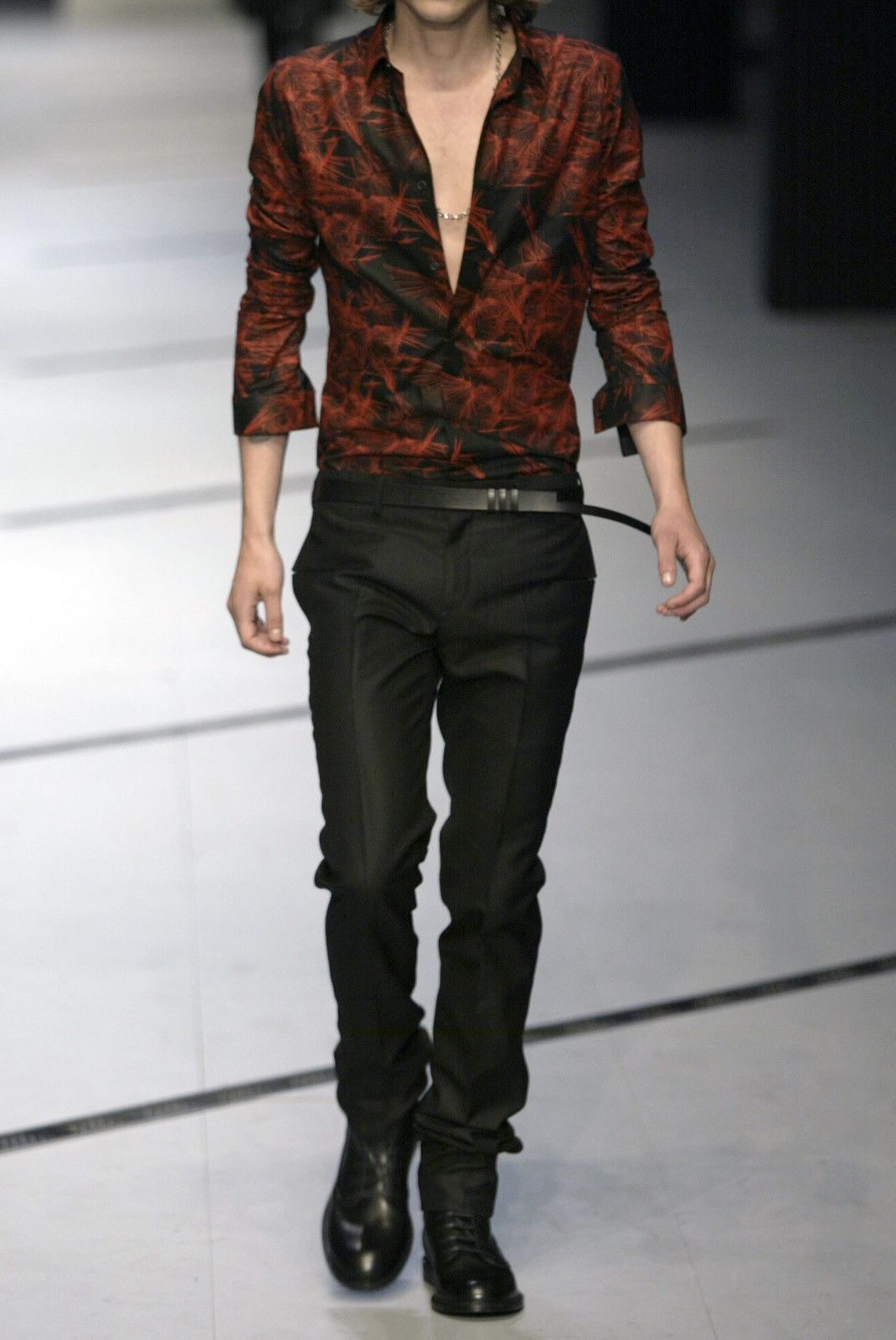 Dior × Hedi Slimane S/S 2003 “Follow Me“ Floral Shirt (SS03, Runway, Homme) Size US L / EU 52-54 / 3 - 12 Thumbnail