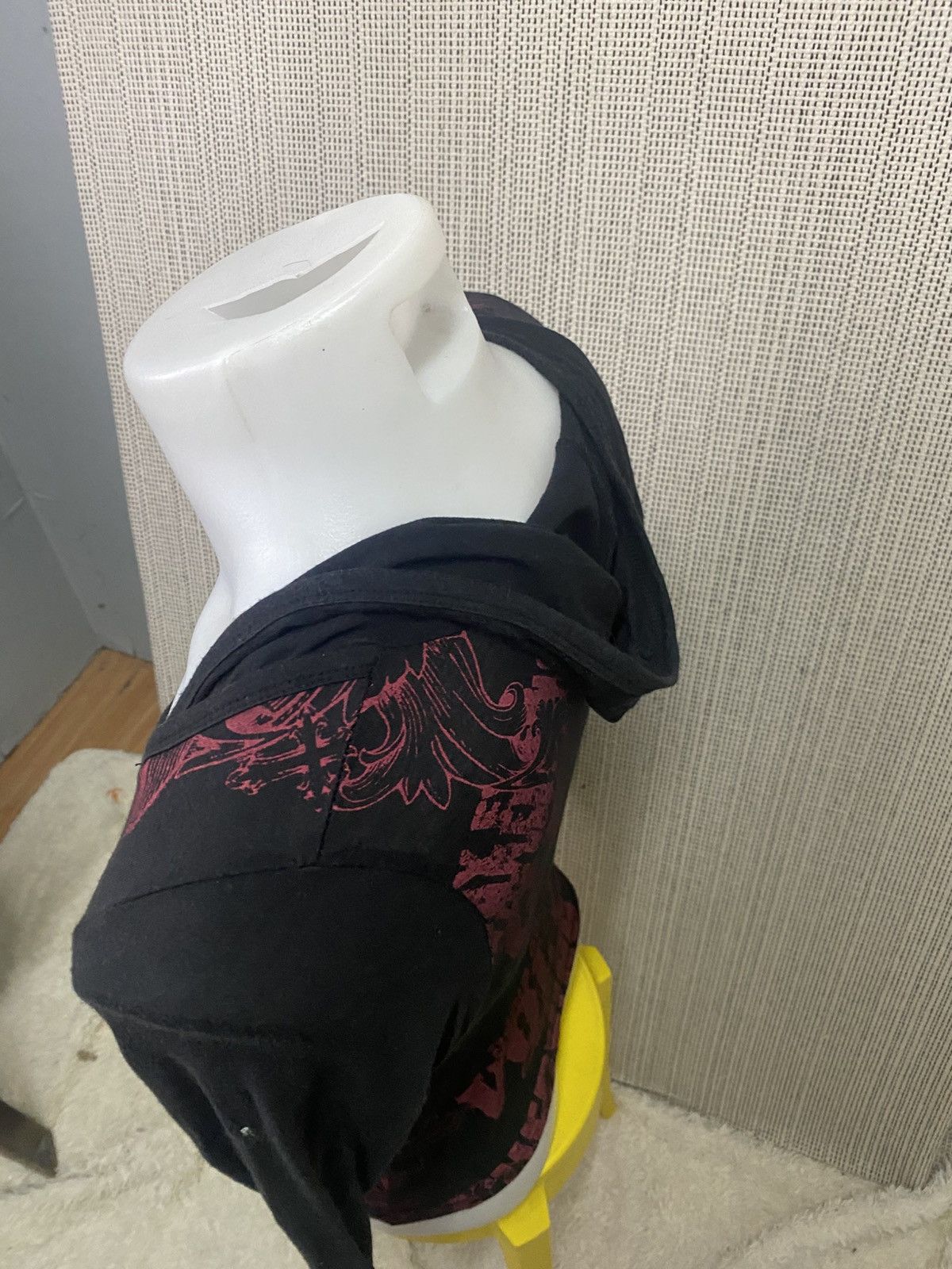 GOSTAR DE FUGA × Japanese Brand × Seditionaries Hoodie Cotton Black Embellished by Rhinestone Los Angeles Size S / US 4 / IT 40 - 5 Thumbnail