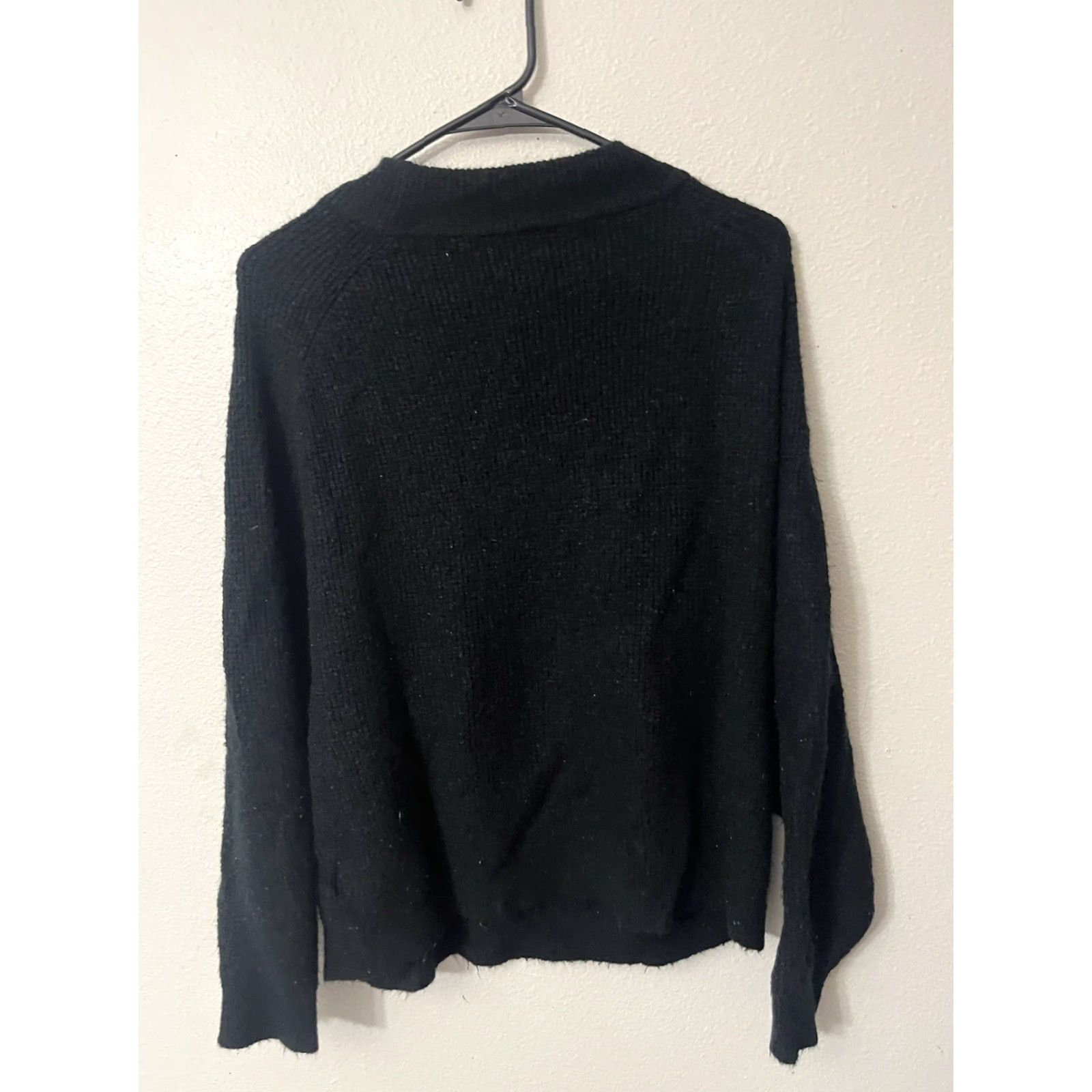 Gap GAP Sweater Womens Small Black Crew Neck Pullover Long Sleeve Acrylic Knit Solid Regular Casual Womens Size S / US 4 / IT 40 - 3 Thumbnail