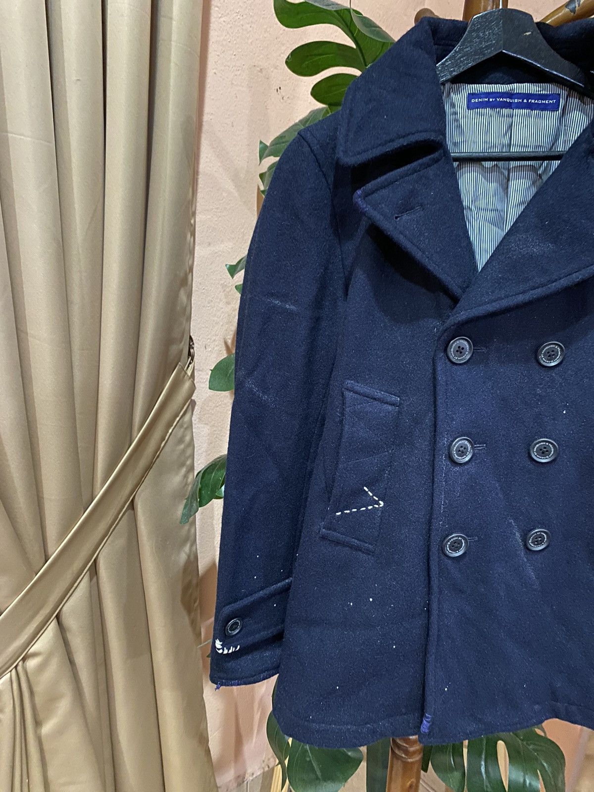 Fragment Design × Vanquish Denim by Vanquish & Fragment Navy Double-Breasted Peacoat Size US S / EU 44-46 / 1 - 5 Thumbnail