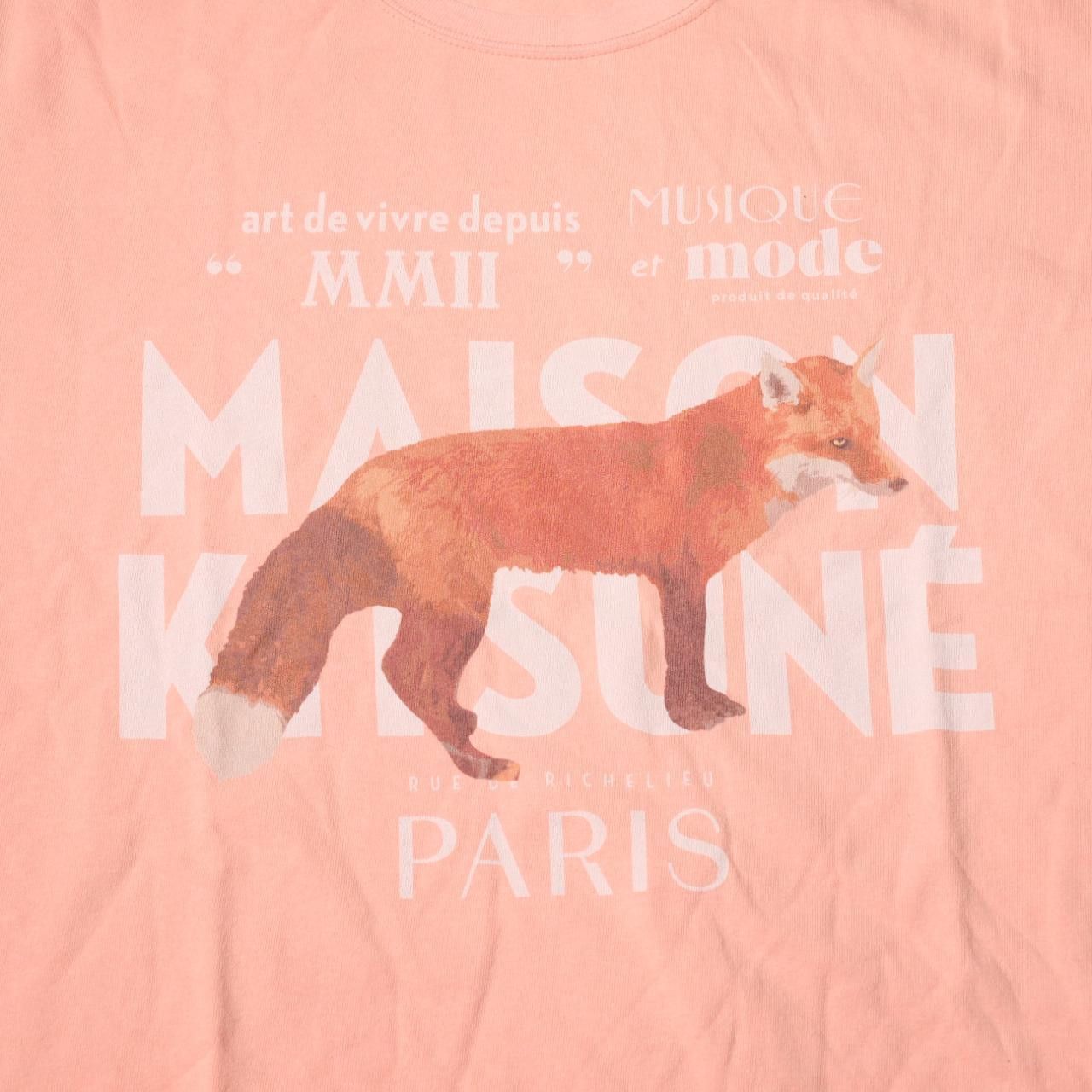 Maison Kitsune Maison Kitsune JP Exclusive Fox T-Shirt KMM32770-P618 Size US XL / EU 56 / 4 - 5 Thumbnail