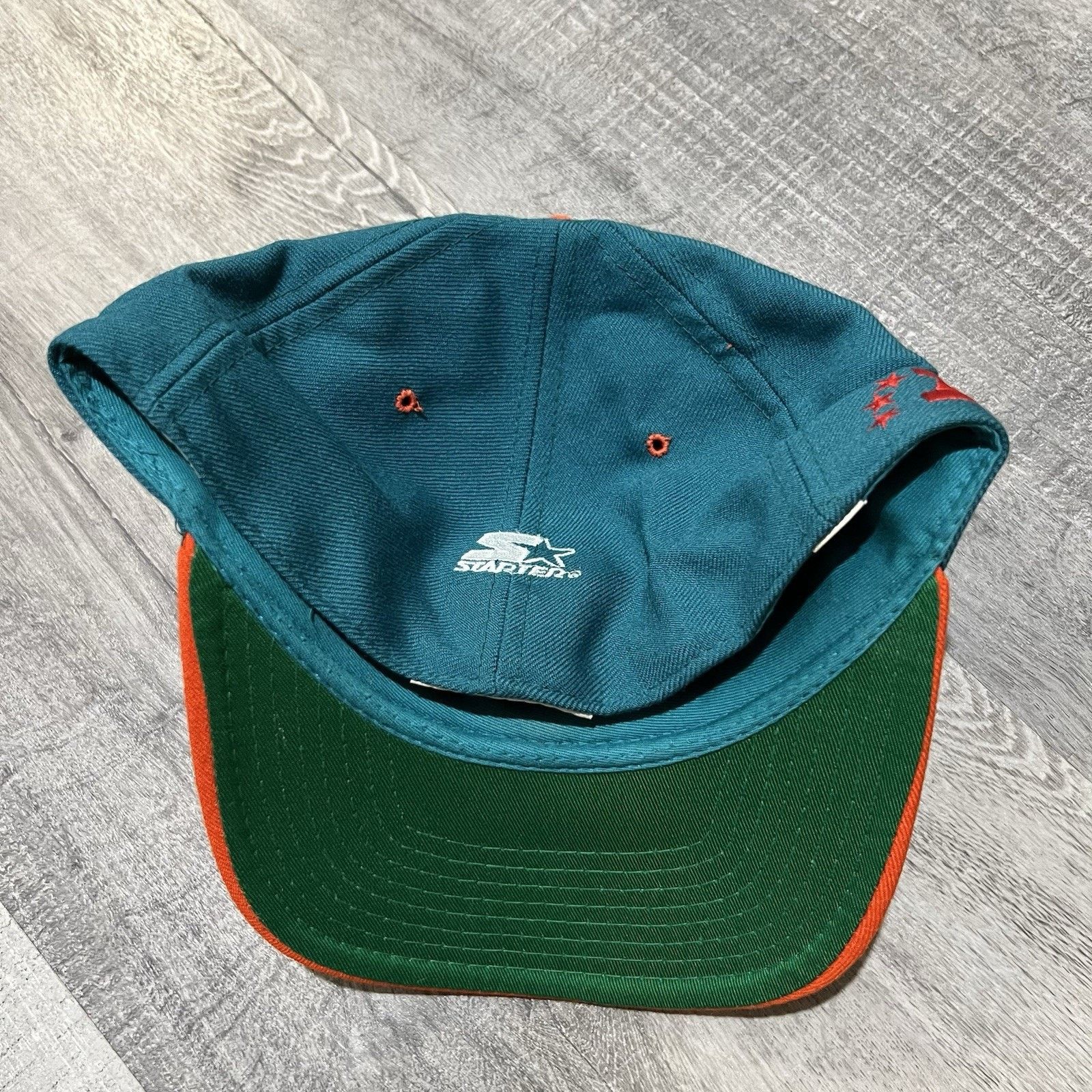 Starter VTG Miami Dolphins Starter Wool NFL Fitted Hat Cap Sz 7 3/8 Size ONE SIZE - 3 Thumbnail