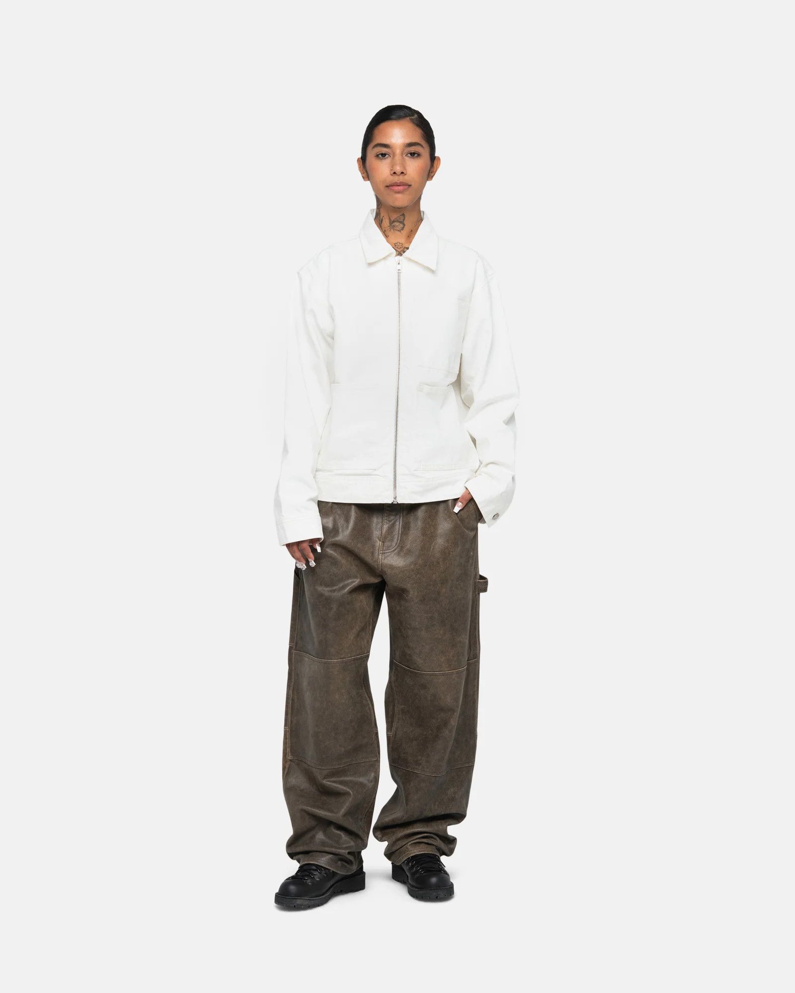 Stussy Overdyed Zip Work Jacket Size US M / EU 48-50 / 2 - 4 Thumbnail