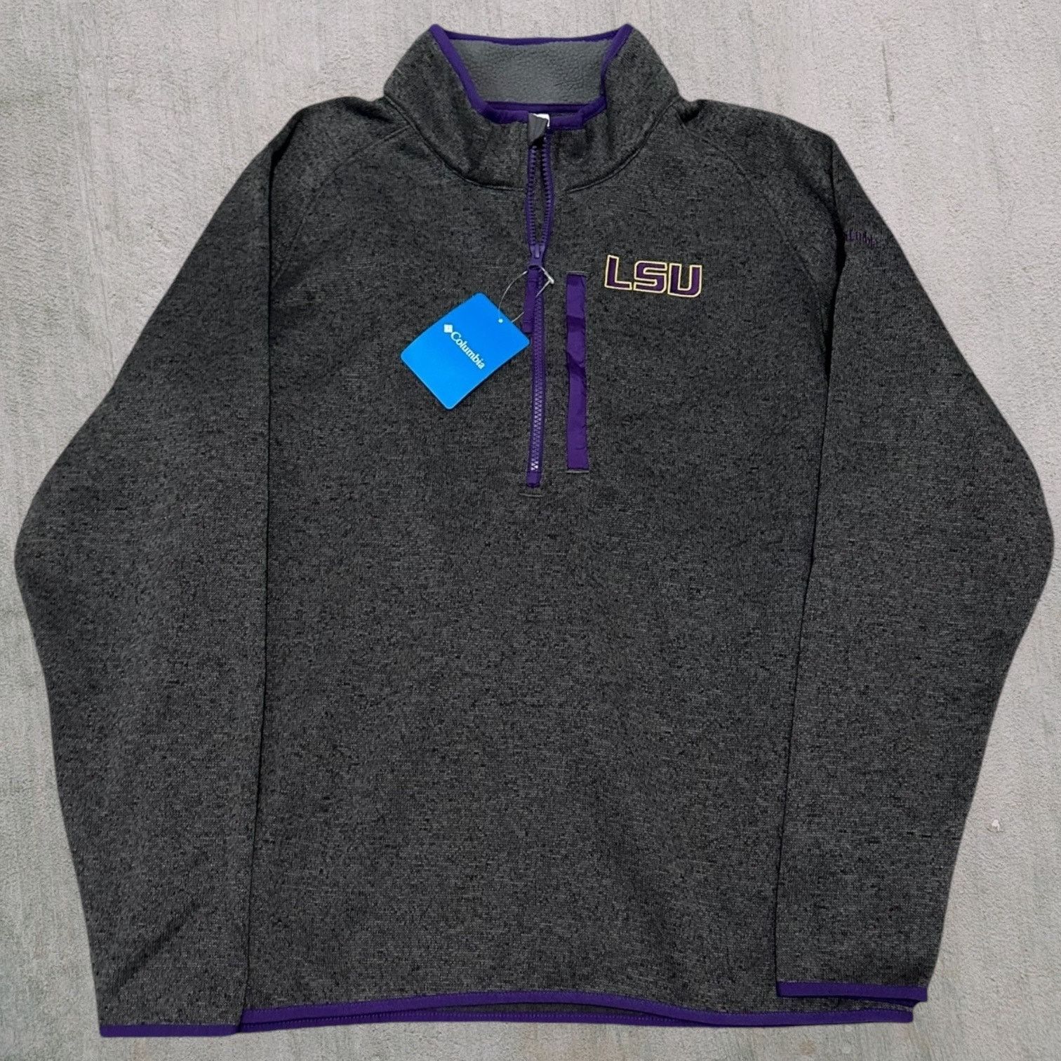 Columbia Nwt Columbia Lsu tigers sweater half zip Size US XL / EU 56 / 4 - 1 Thumbnail