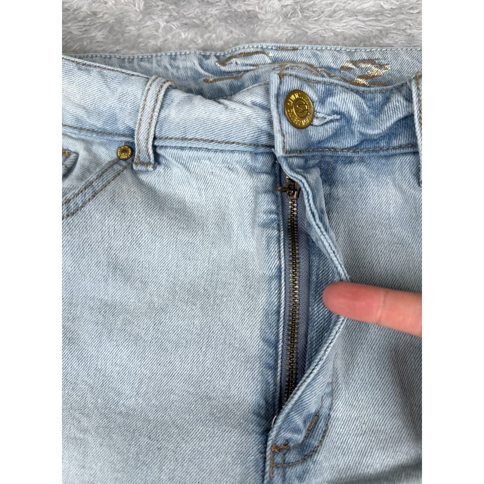 Vintage VINTAGE Seven7 Jeans Women Slim Blue Denim 14 Adult Regular 34x29 Distressed 5-Pocket Bootcut Jeans Womens Size 36" / US 14 / IT 50 - 5 Thumbnail