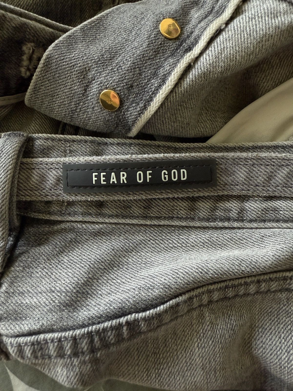 Fear of God NEW 32W Fear of God 6th collection Grey straight fit jeans Size US 32 / EU 48 - 2 Thumbnail