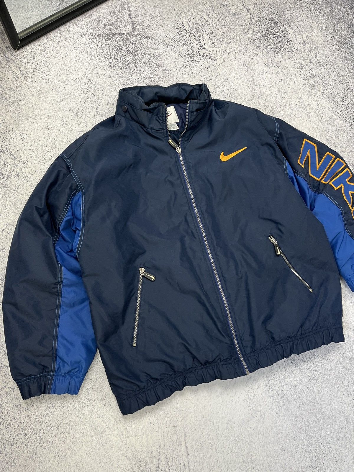 Nike Vintage 90’s Nike Retro Big Swoosh Logo Jacket Rare Y2k Size US M / EU 48-50 / 2 - 5 Thumbnail