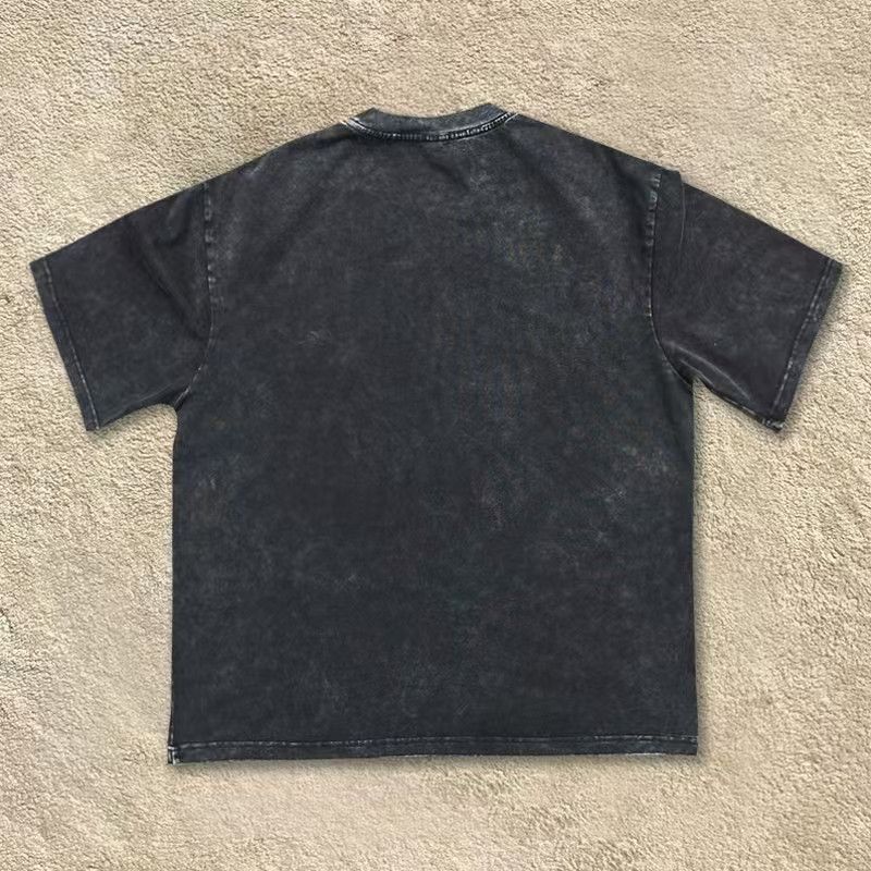 Japanese Brand × Vintage Washed distressed star pattern cotton t-shirt Size US L / EU 52-54 / 3 - 2 Thumbnail