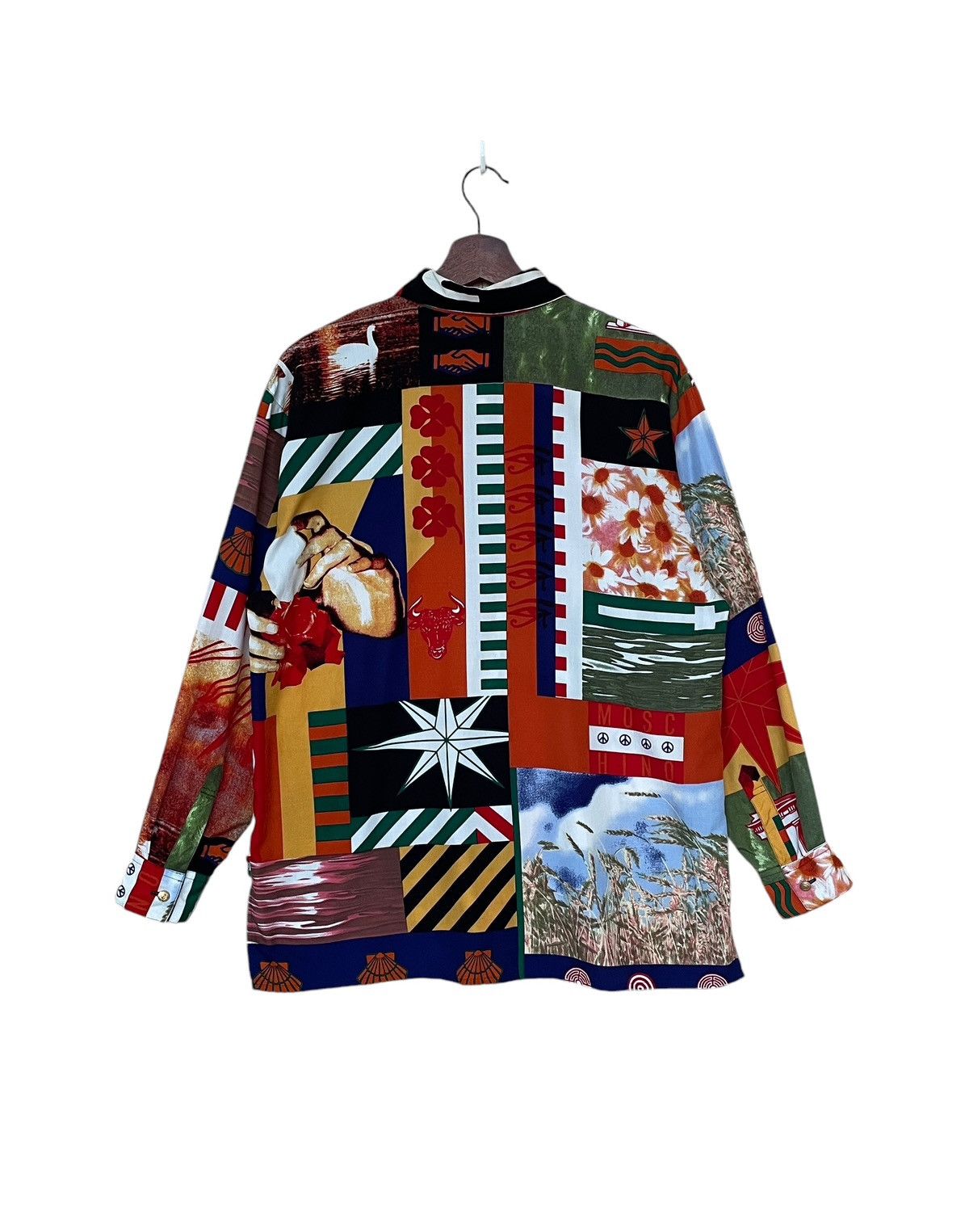 Moschino × Vintage Vintage Brand Moshino Full Print Shirt 1990s Size US M / EU 48-50 / 2 - 2 Thumbnail