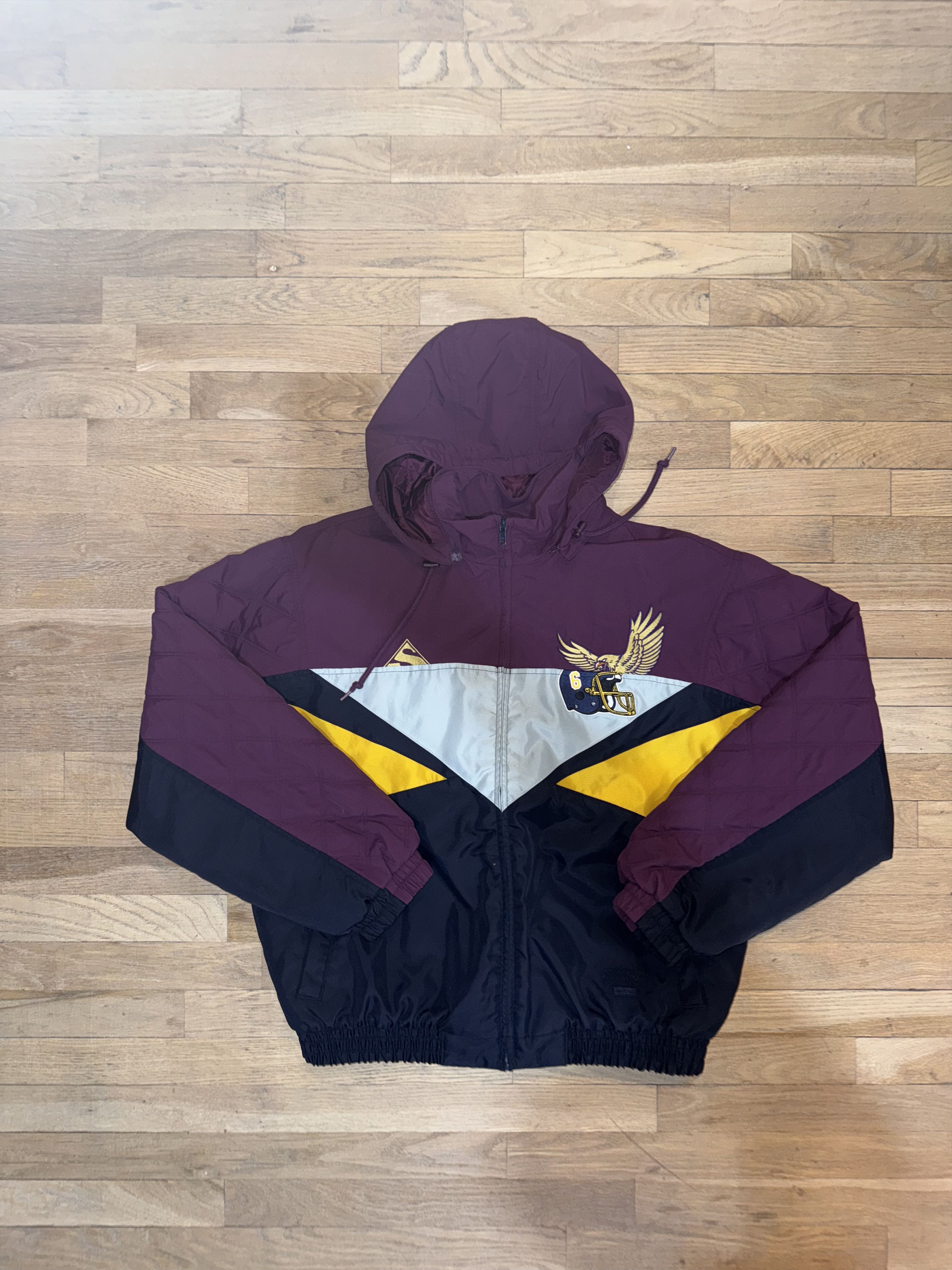 Supreme Supreme Maison Margiela Split Stadium Jacket Purple Size US L / EU 52-54 / 3 - 3 Thumbnail