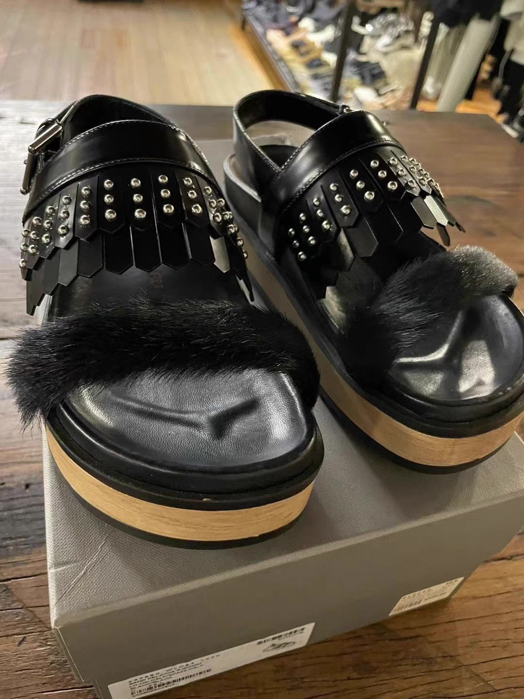 Alexander McQueen Alexander McQueen 16FW Fringed Platform Sandals Ｑ25 Size US 6 / IT 36 - 5 Thumbnail