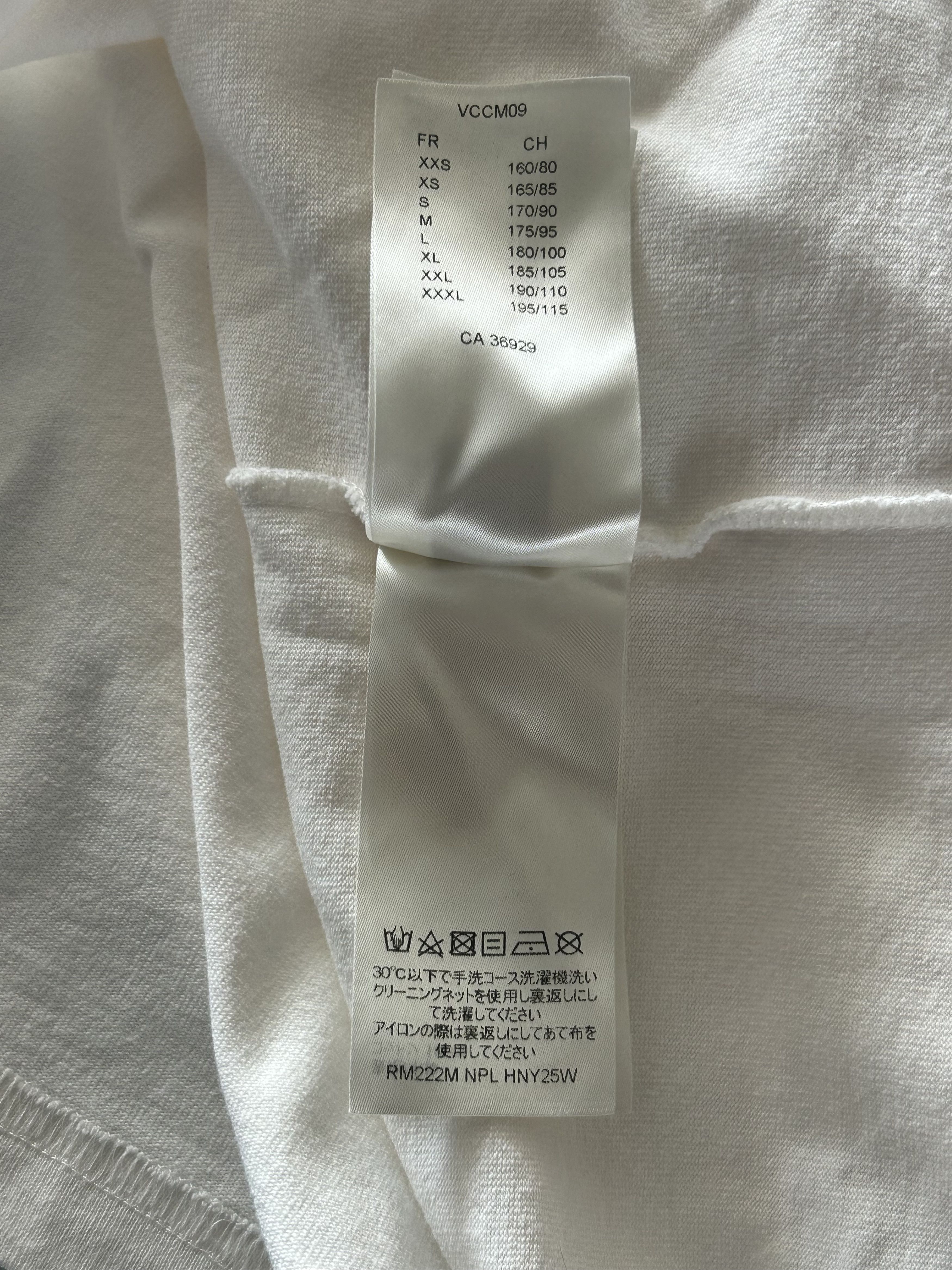 Louis Vuitton Louis Vuitton White Graffiti Logo Embroidered T-Shirt Size US XXL / EU 58 / 5 - 6 Thumbnail